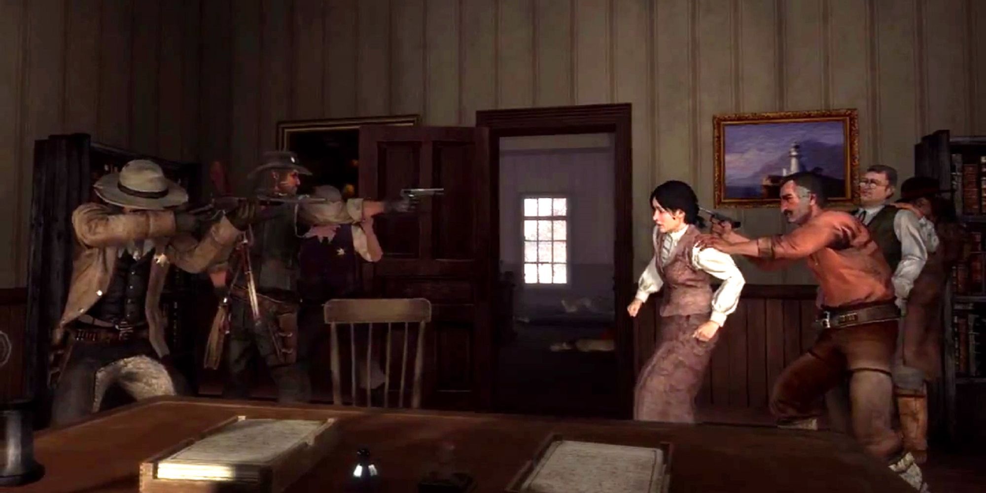 John Marston Confronting Dutch With Hostage