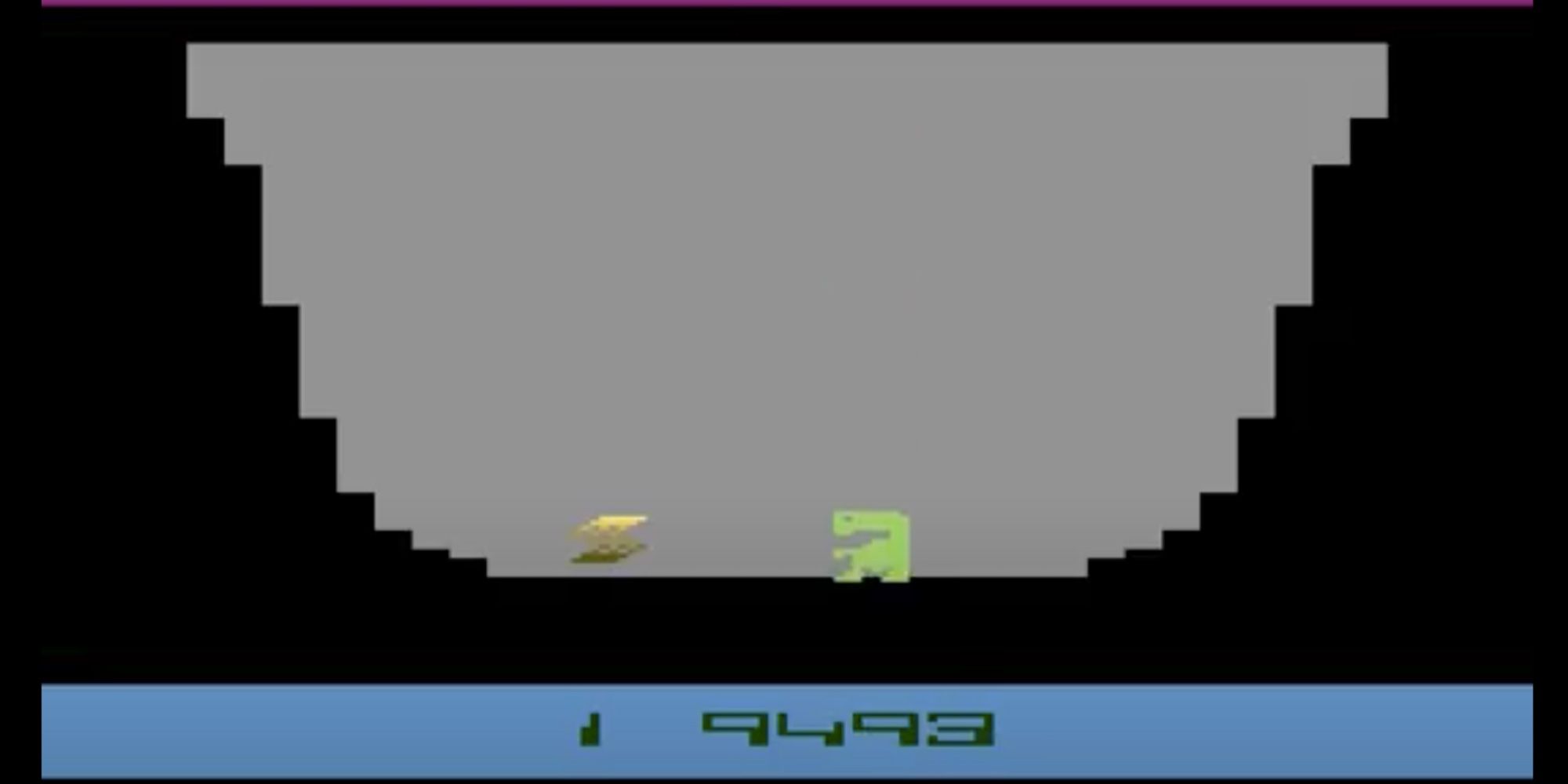 E.T. collecting a flower in the E.T. atari game