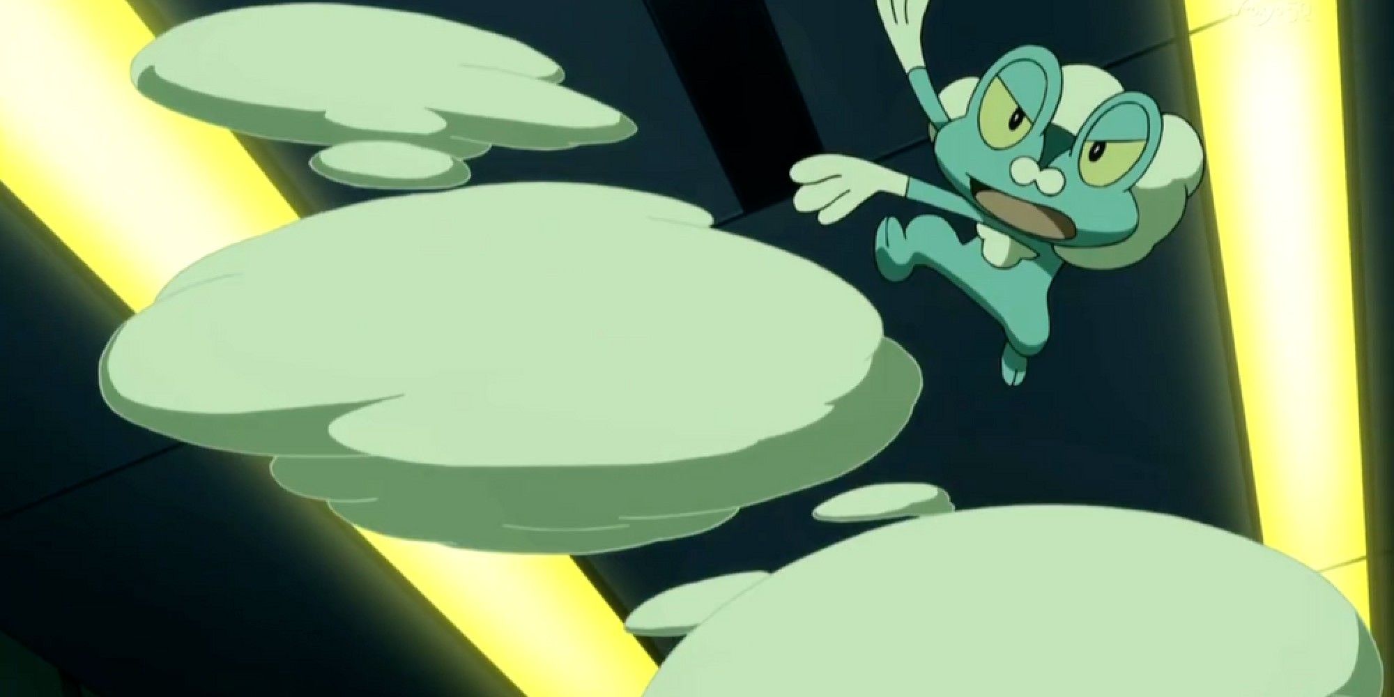 Froakie Throwing Its Frubbles At An Enemy