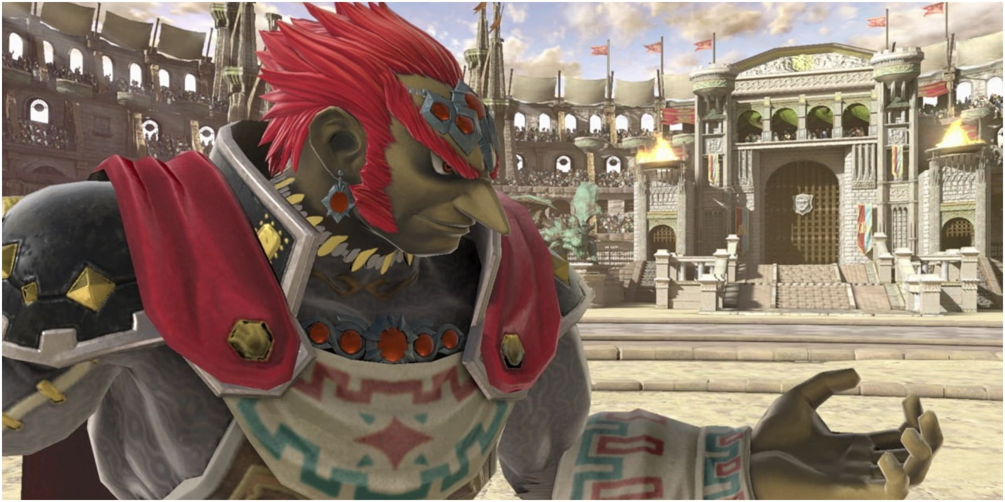Super Smash Bros. Ultimate Ganondorf looking menacing 