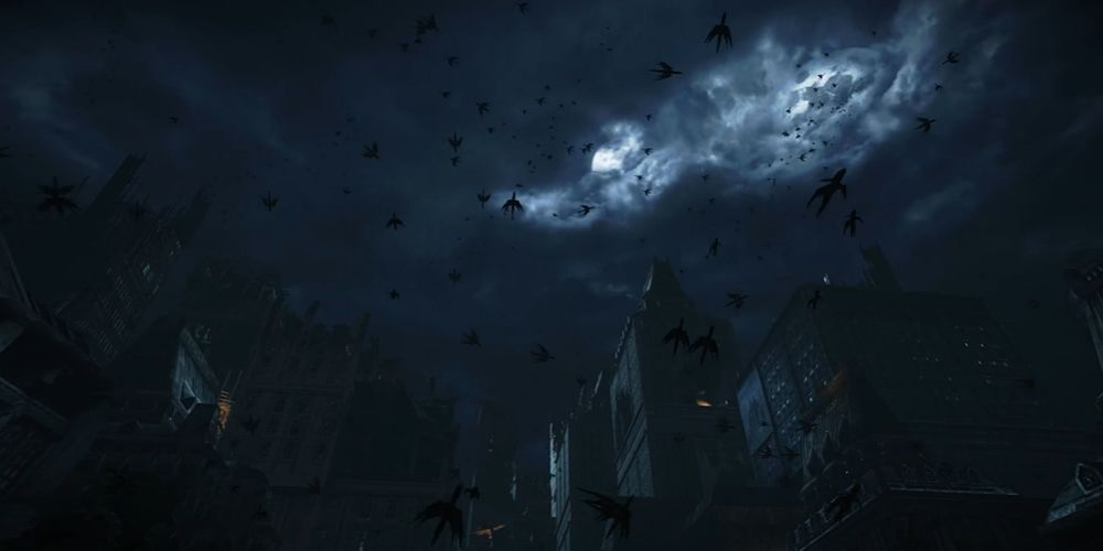 Gears Of War: A swarm of Kryll starts to gather at night