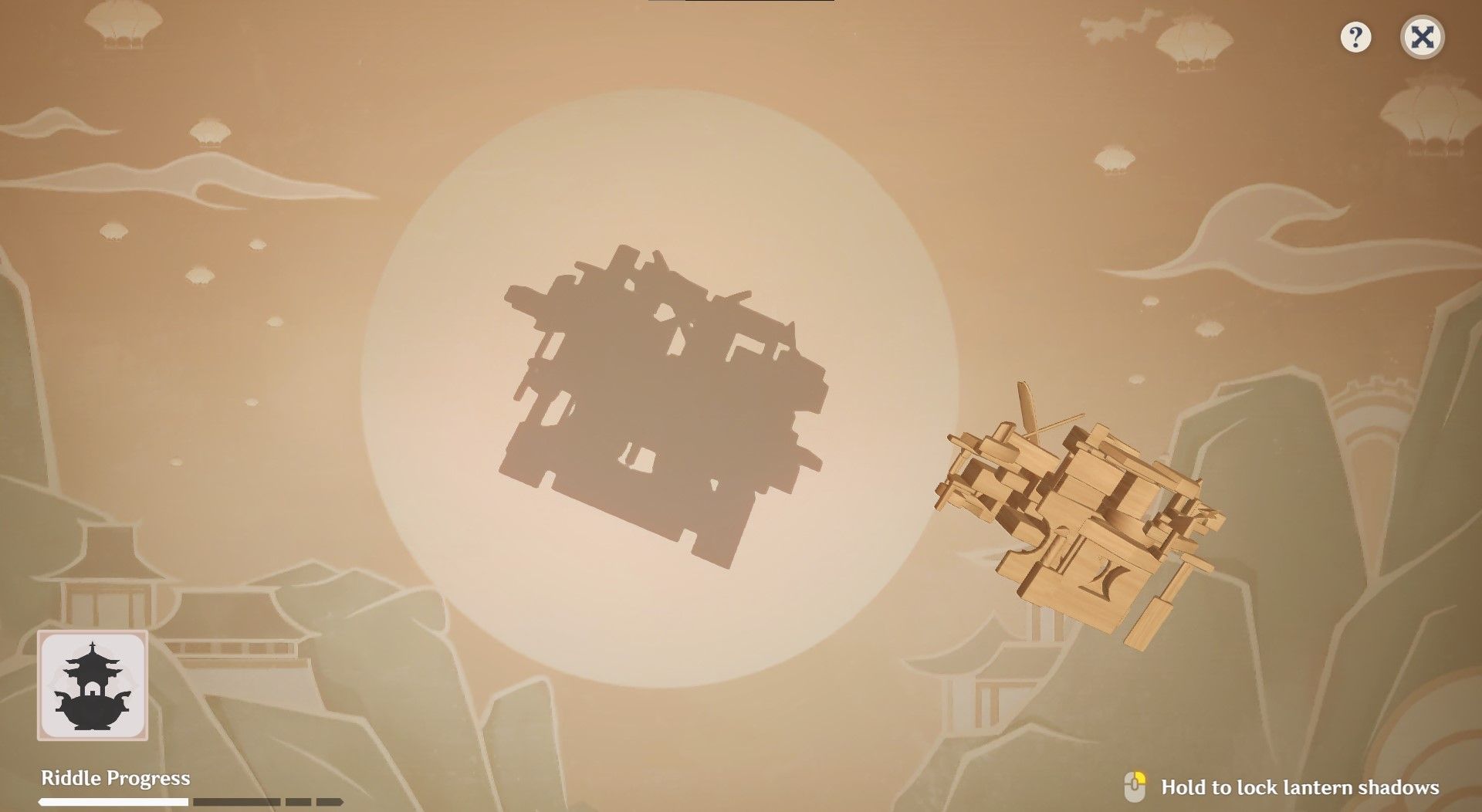 Genshin Wondrous Shadows Puzzle