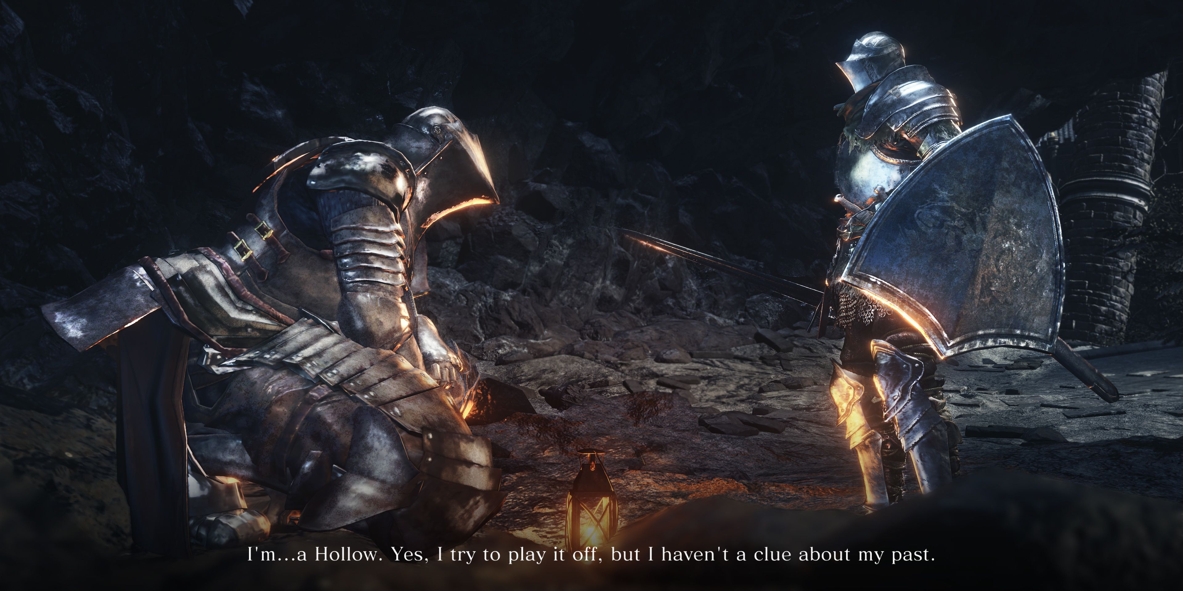 Lapp sat down talking to the player in one of their first encounters