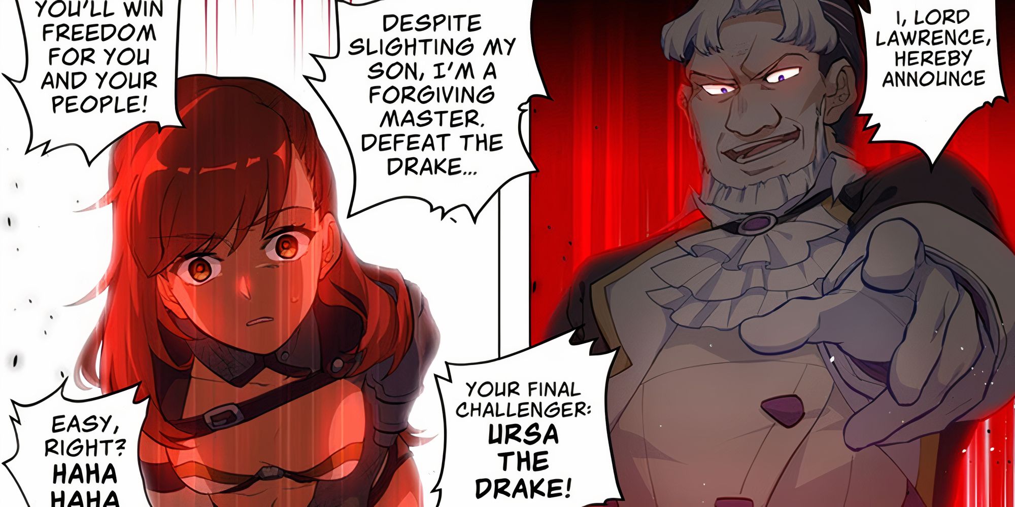 Genshin Impact manga Lord Lawrence challenging Vennessa