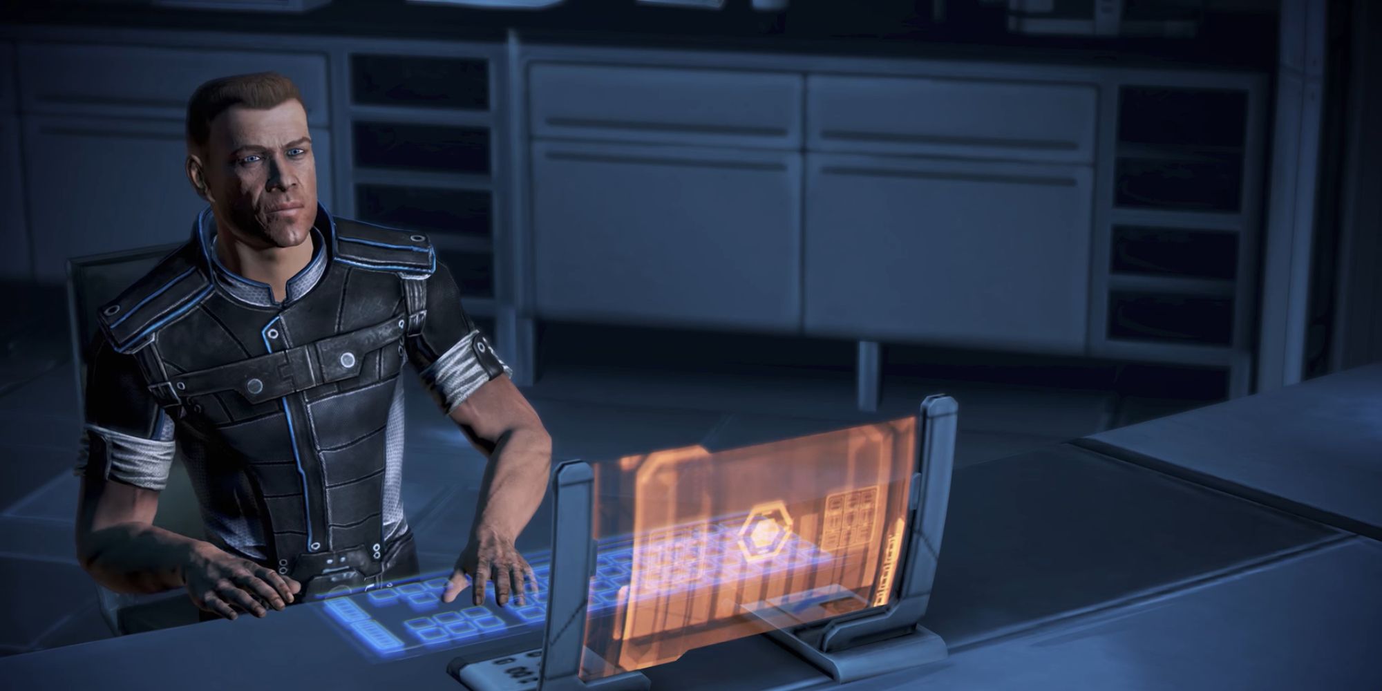 Mass Effect 3 Screenshot Of Commander Bailey In Office