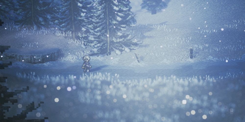 Octopath Traveler, immaculate beautiful snow