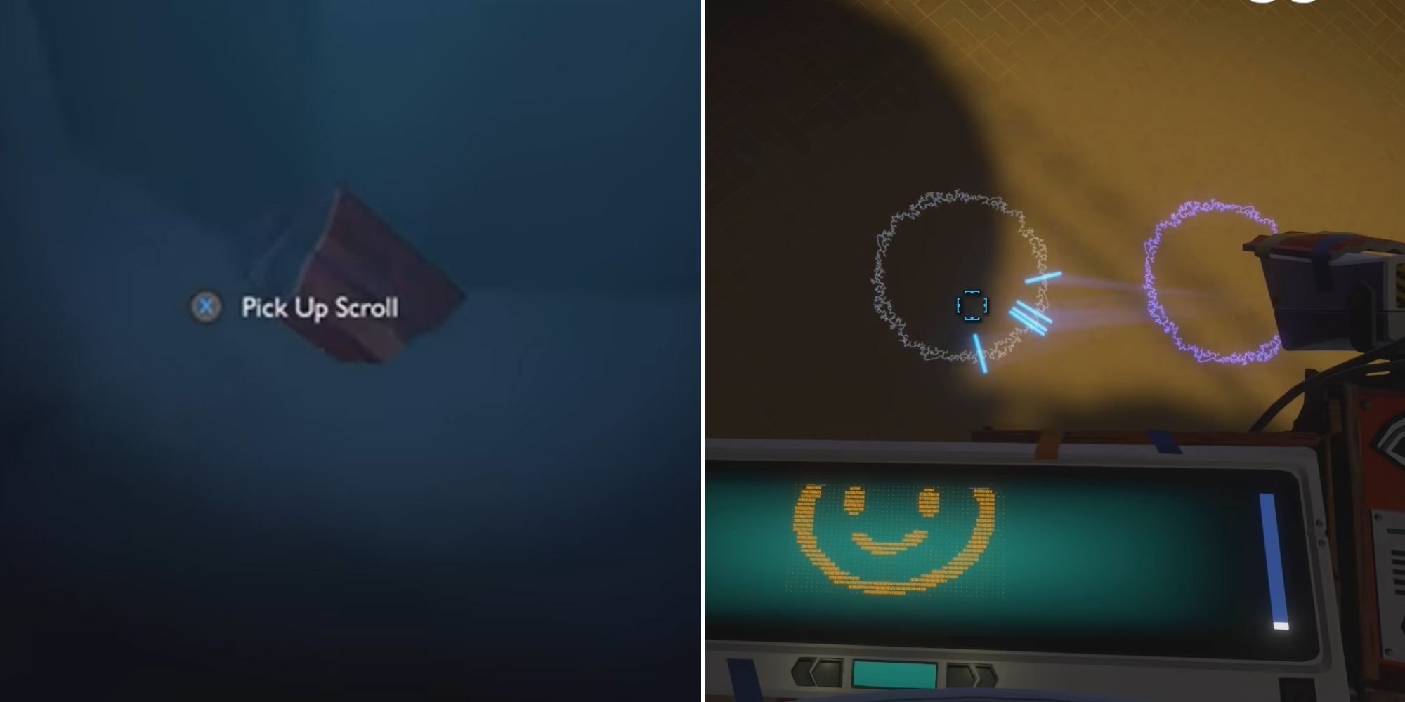 Outer Wilds - Finding Pivot's Scroll - Translating the Scroll and seeing a smiling face