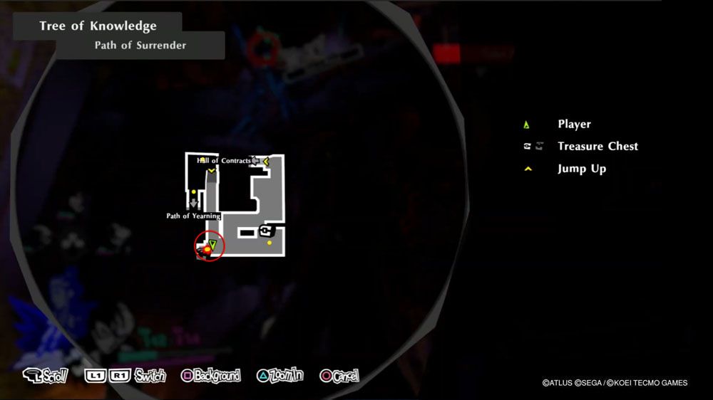 Persona 5 Strikers Tree of Knowledge Jail Donated Desire-location
