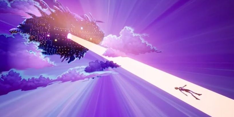 Francis boarding the Cosmic Lung in The Artful Escape