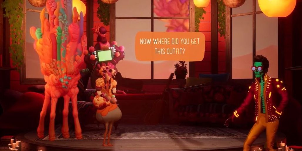 Frida talking to Francis in The Artful Escape