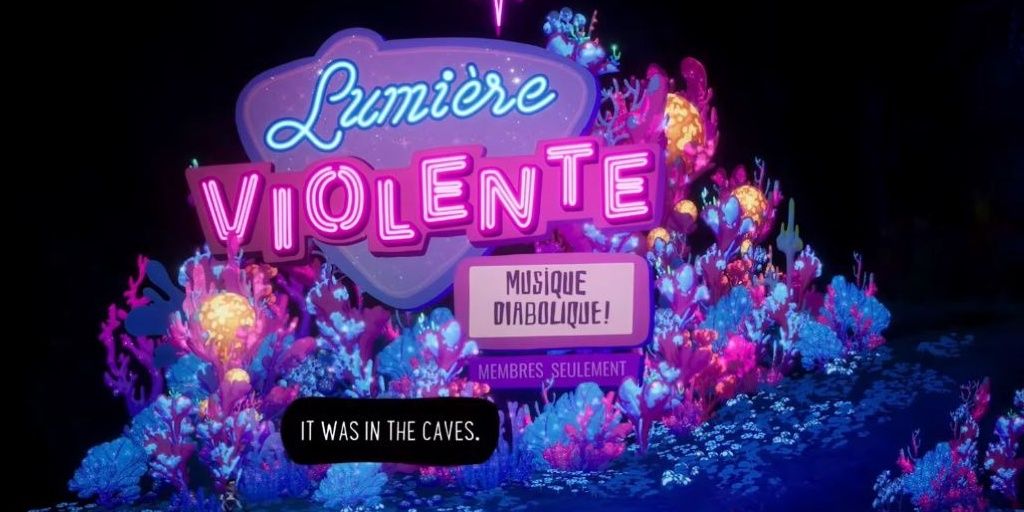 Francis discovering the Lumiere Violente in The Artful Escape