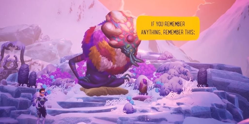 Stargordon offering Francis advice in The Artful Escape