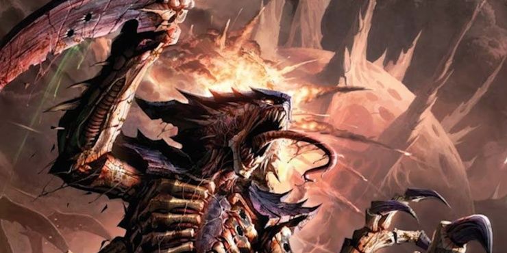 Warhammer 40K: Tyranid Warrior Screeching As It's About To Strike