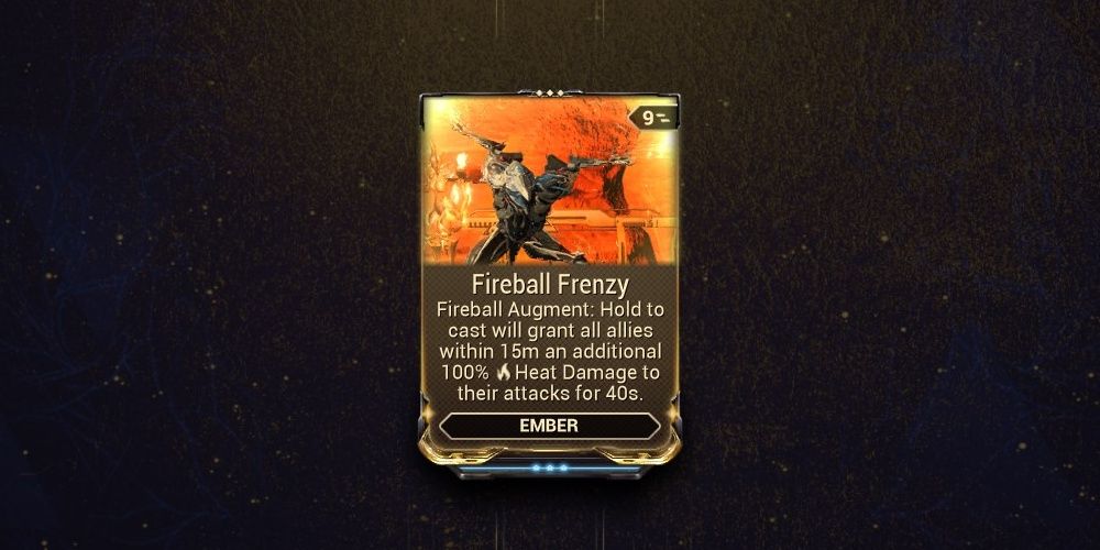 Warframe Ember Fireball Frenzy Augment