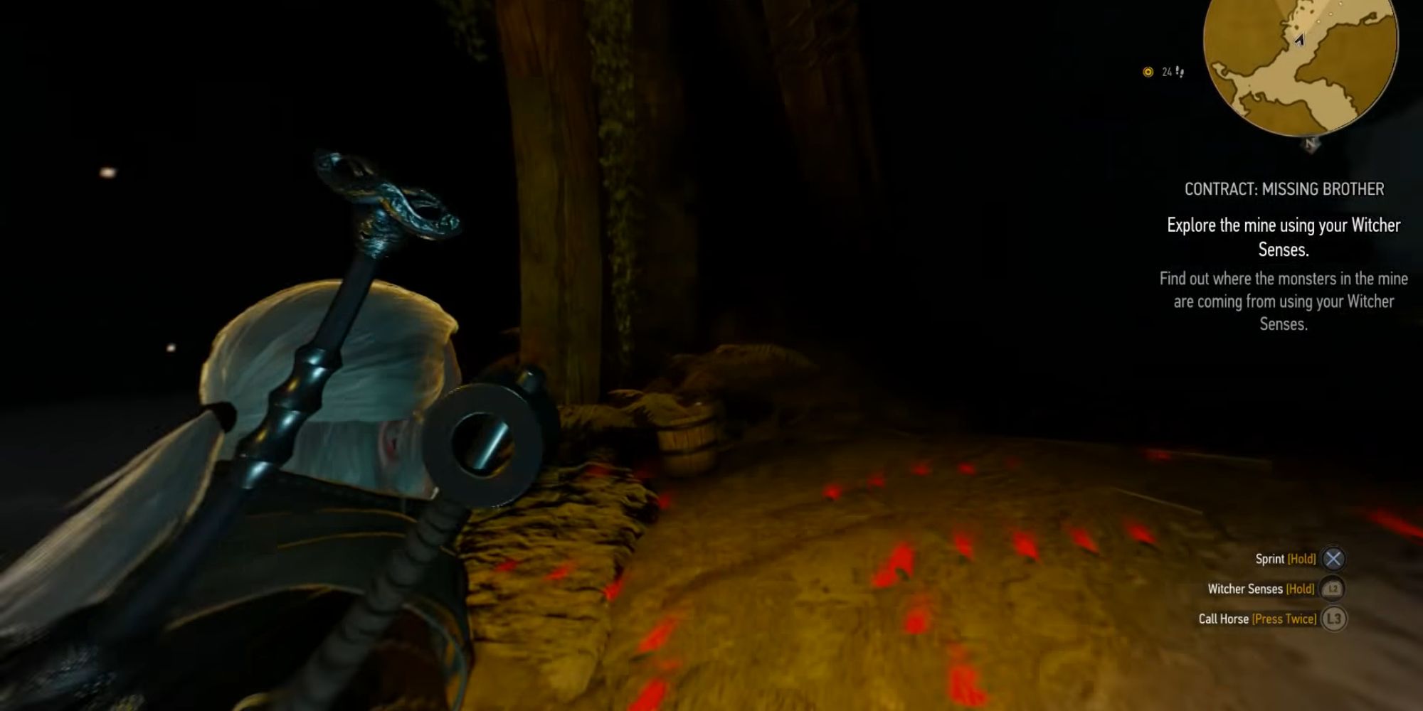 Witcher 3 Screenshot Of Fork In Road
