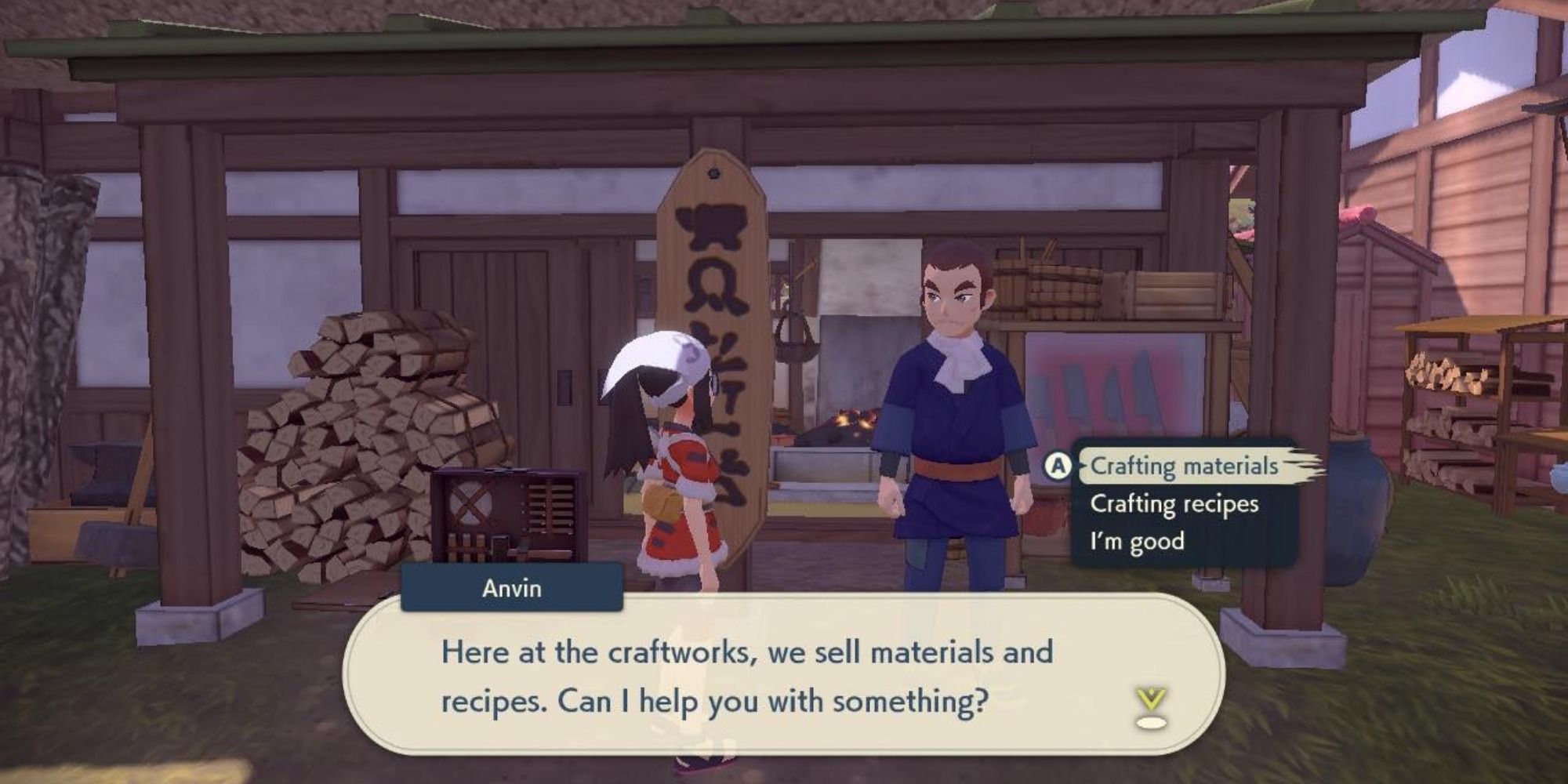 buying recipes at the craftworks