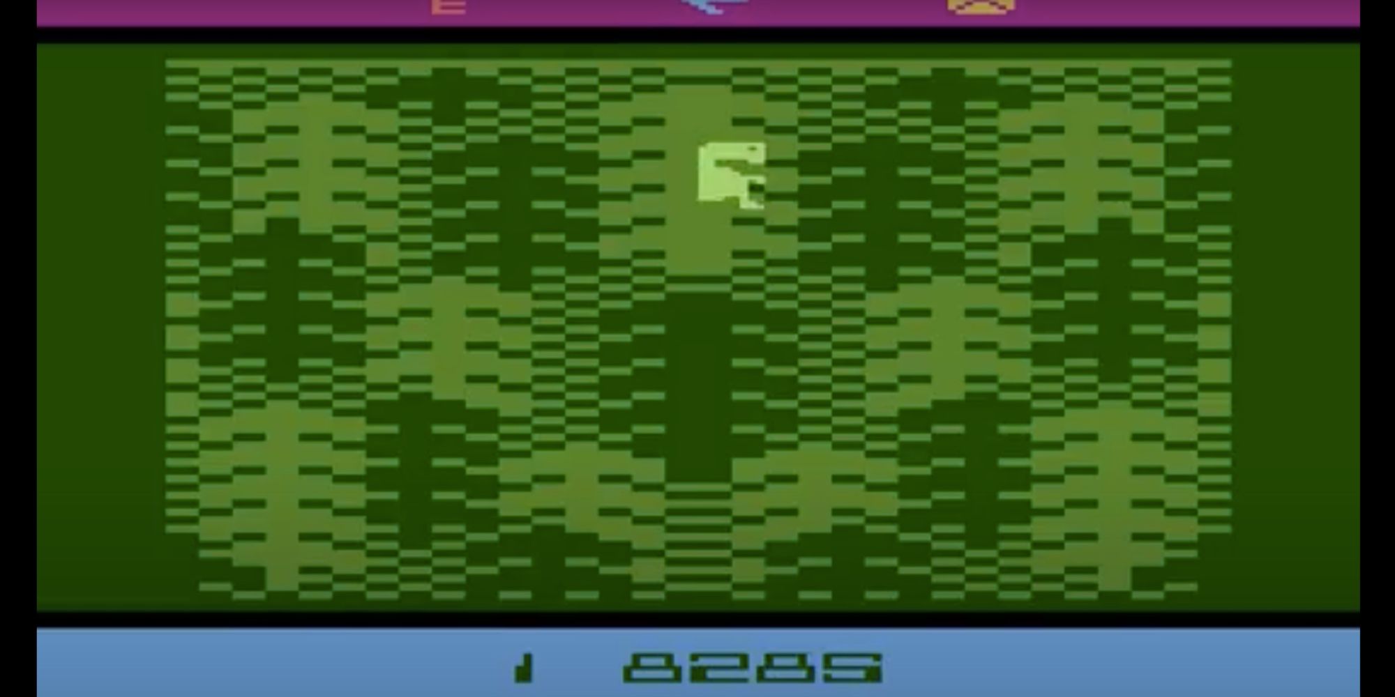e.t. hiding in trees in the e.t. atari game