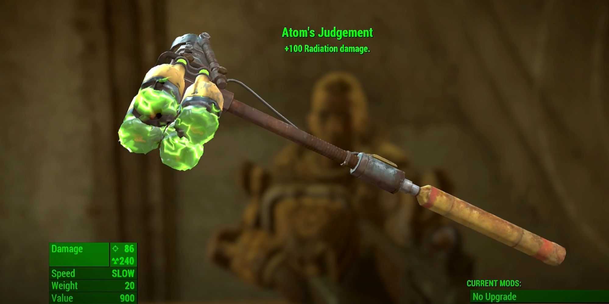 Fallout 4 Atom's Judgement Weapon Inside Inventory