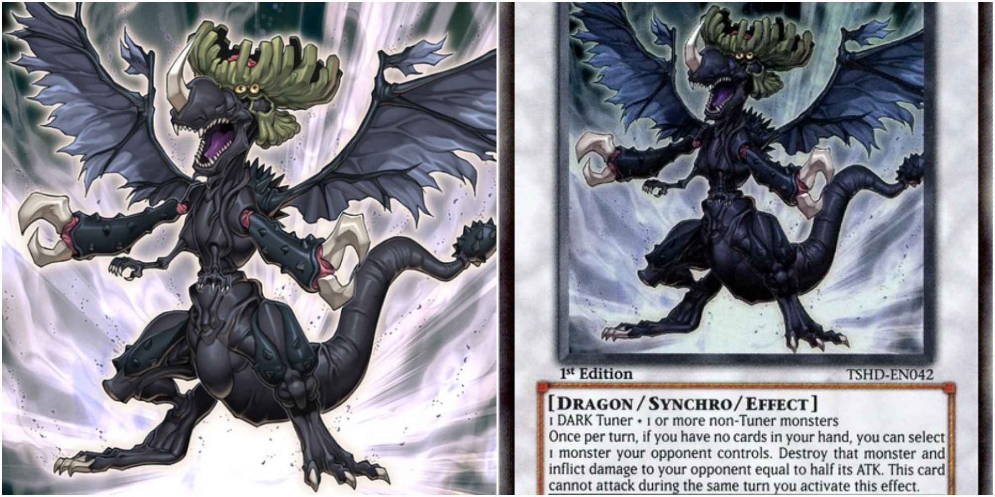 infernity doom dragon card art and text