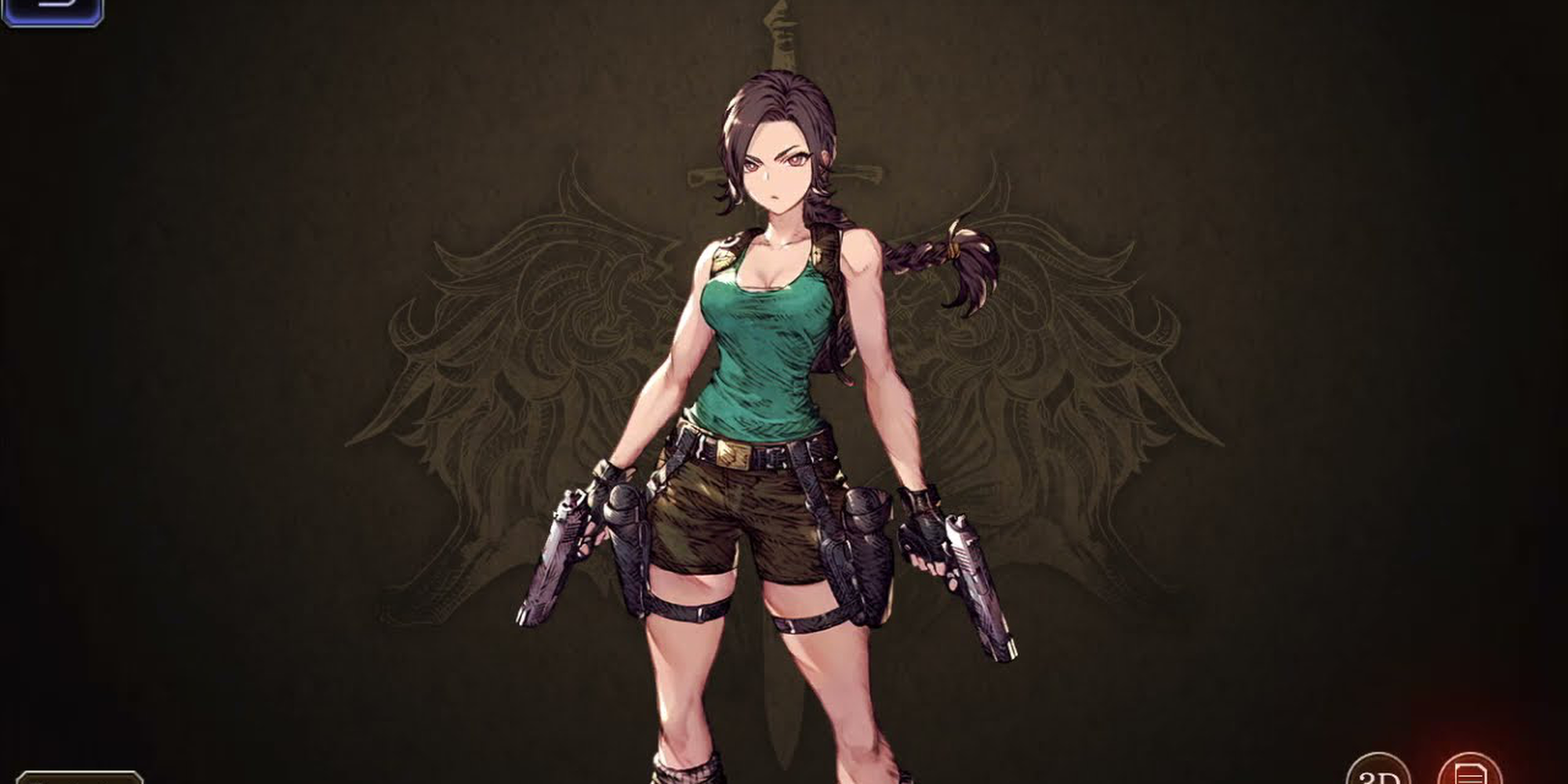 lara croft model wotv