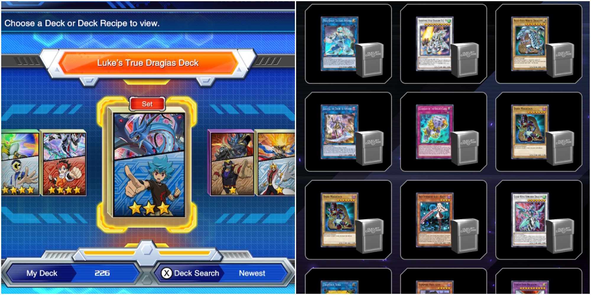 rush duel vs master duel deck variety
