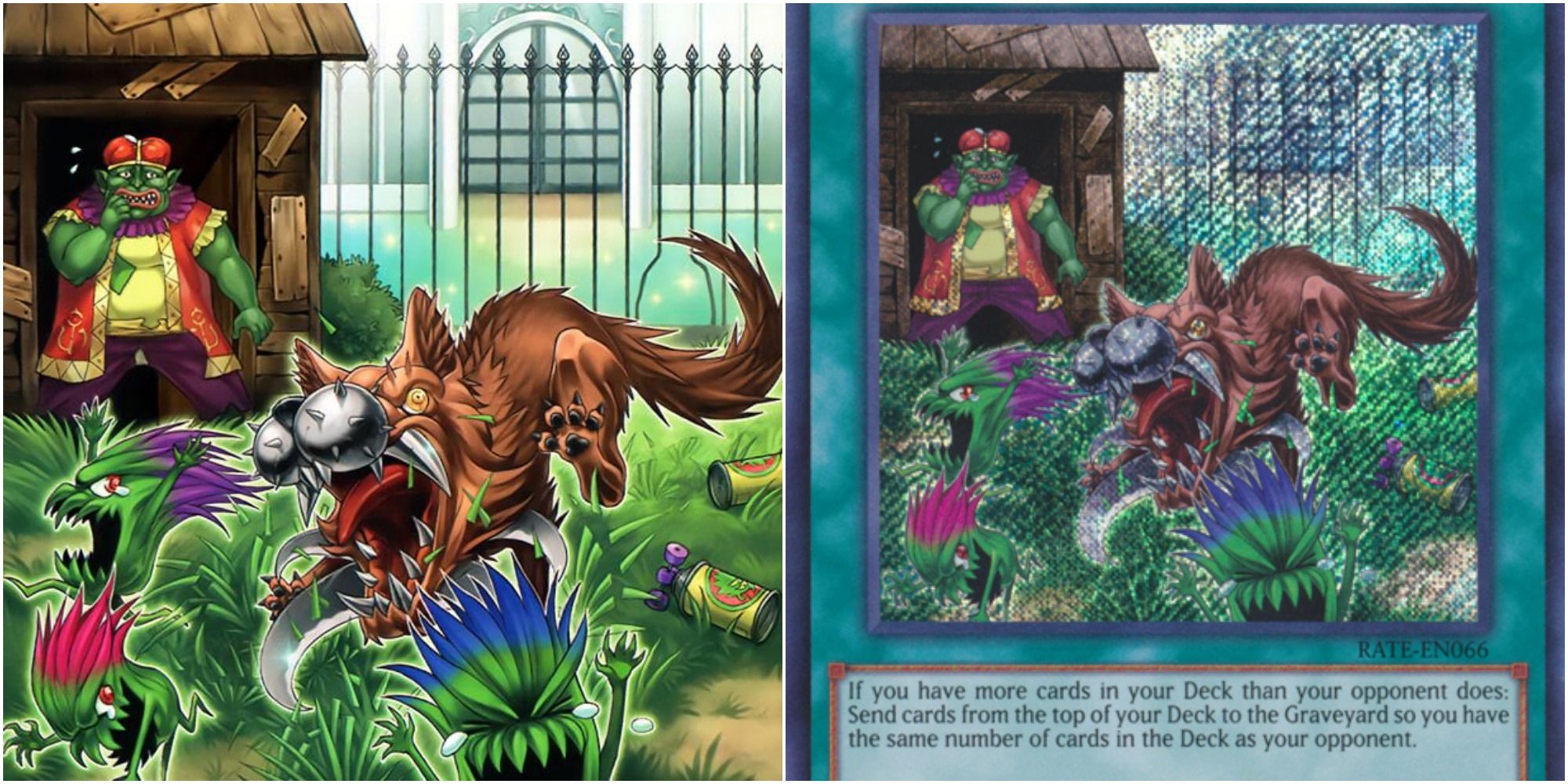 that grass looks greener card art and text