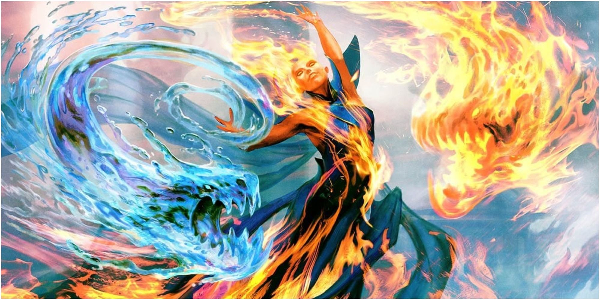 MTG card art for Veyran, Voice of Duality