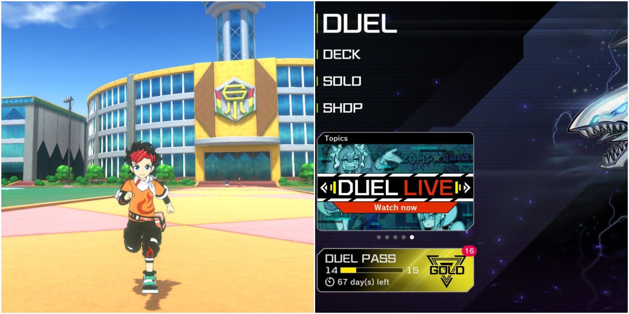 yugioh overworld vs menu