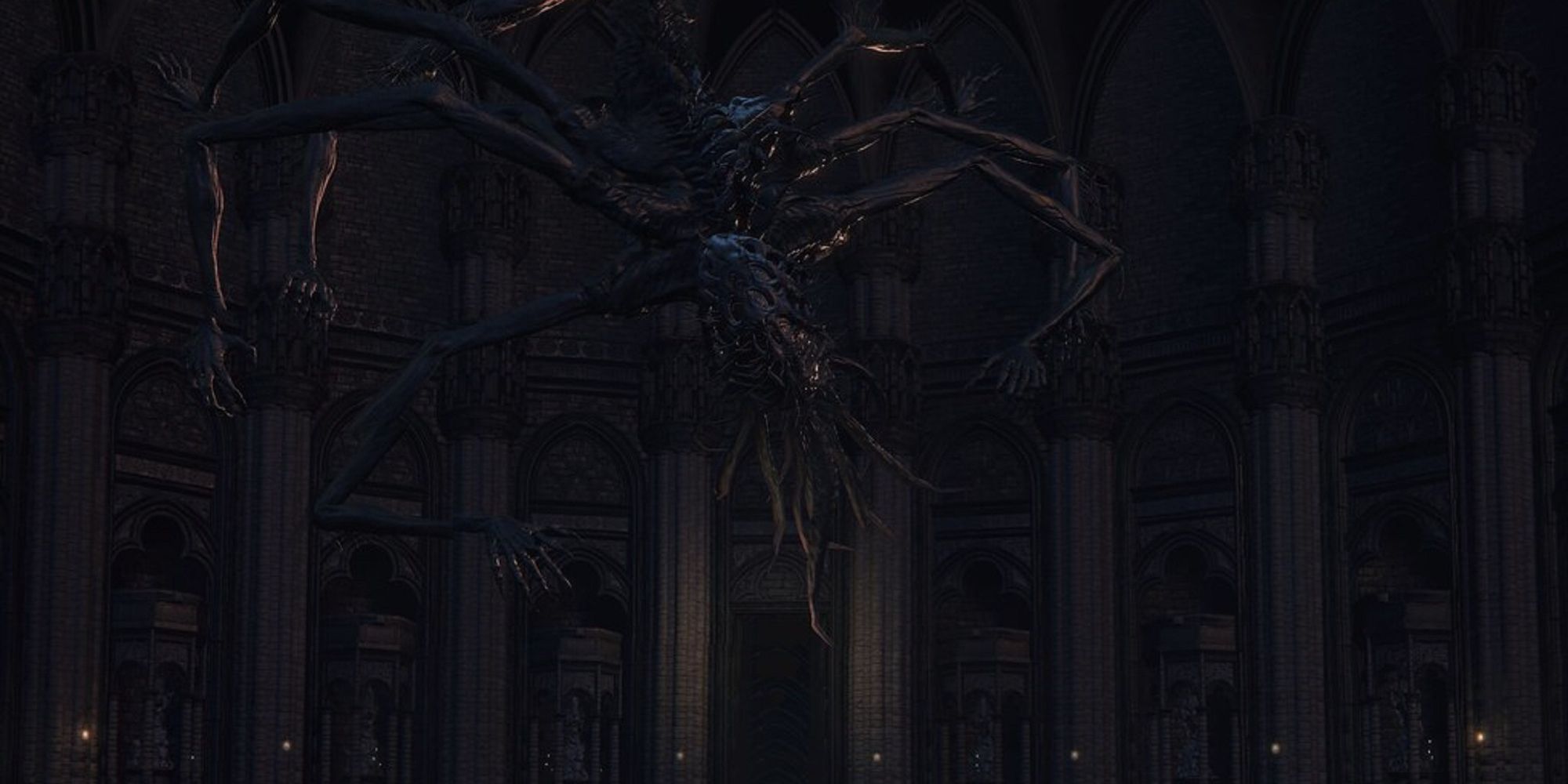 Amygdala on building in Bloodborne