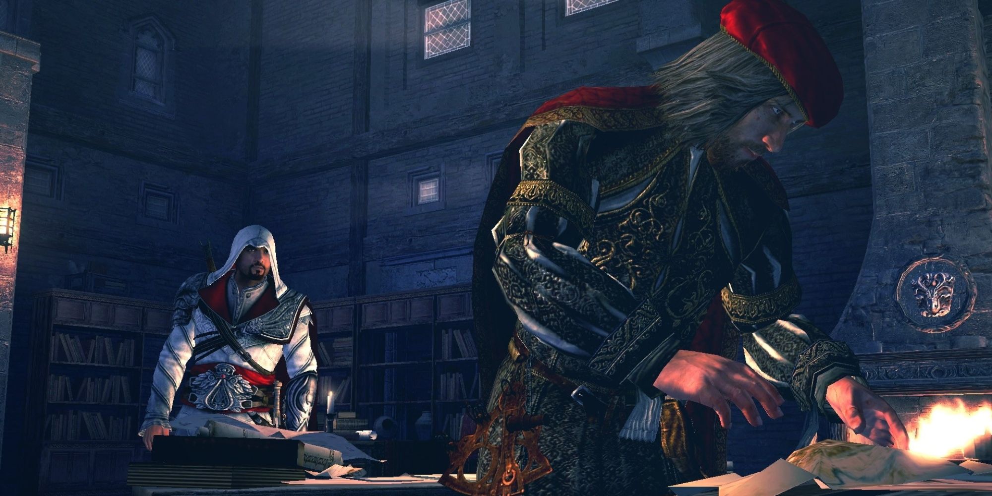 Assassin's Creed Brotherhood Screenshot Of Ezio and Leonardo
