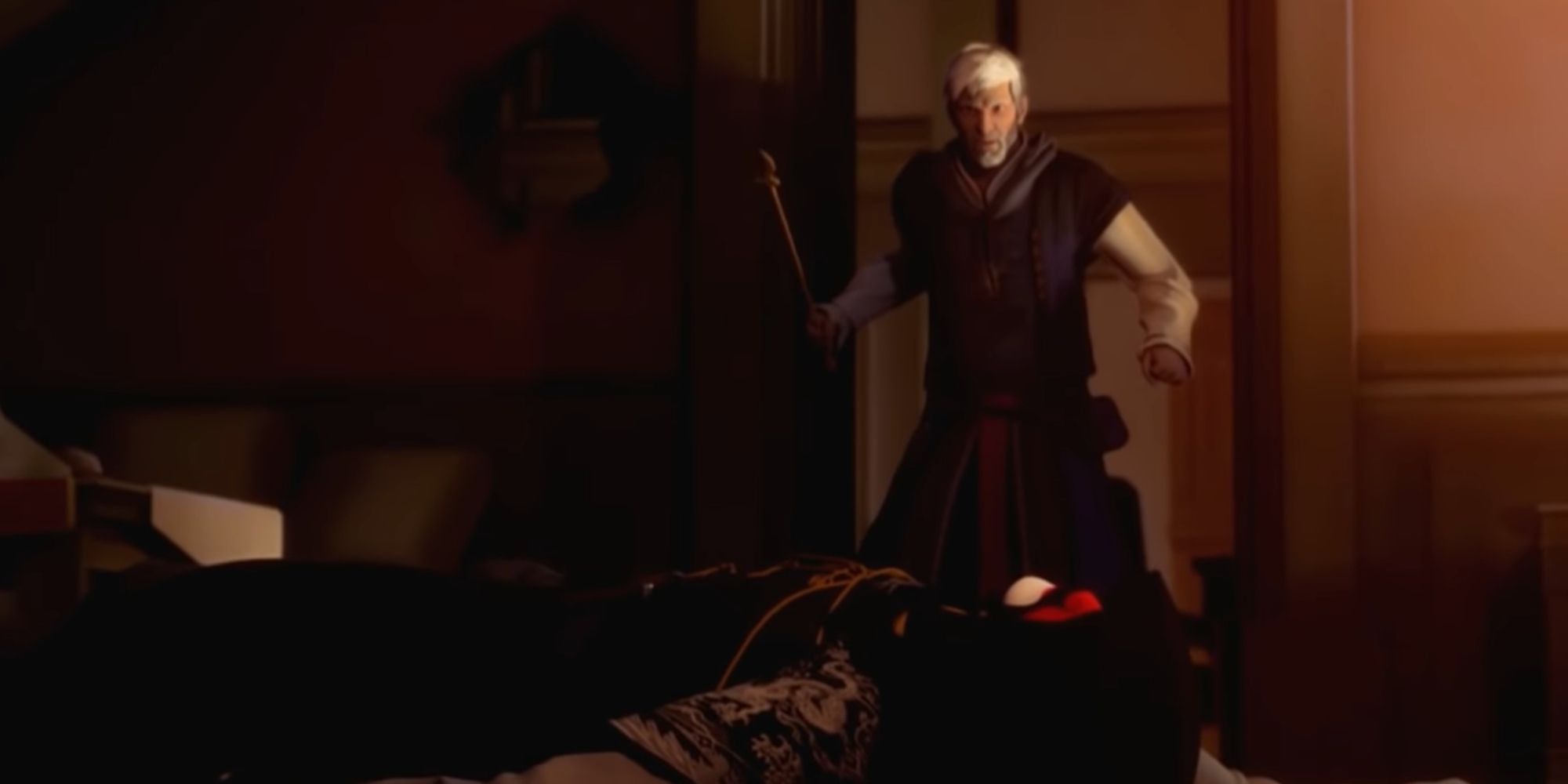 Assassin's Creed Embers Screenshot Of Ezio With Firepoker