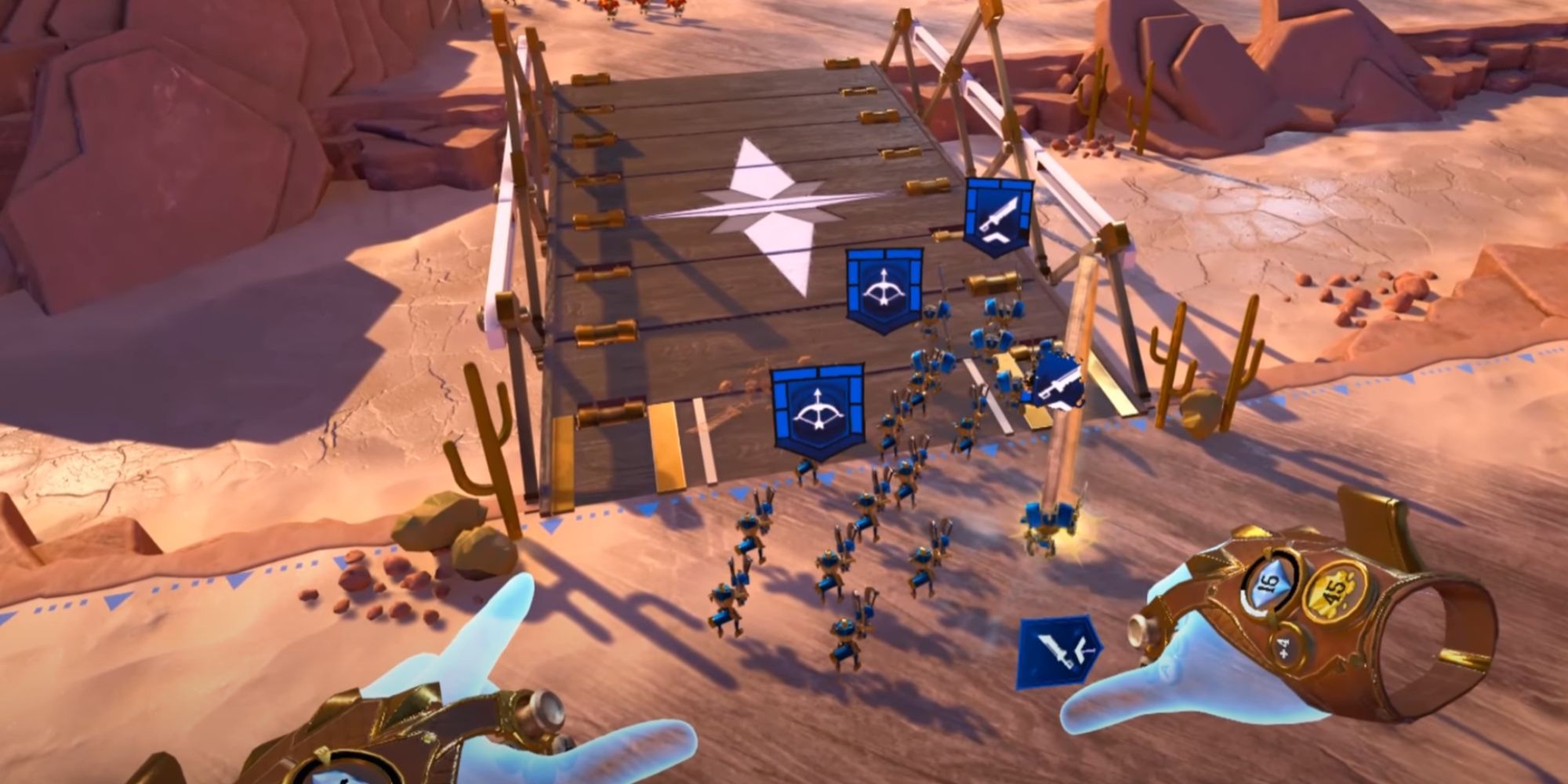 Brass Tactics VR An Army Standing In A Desert