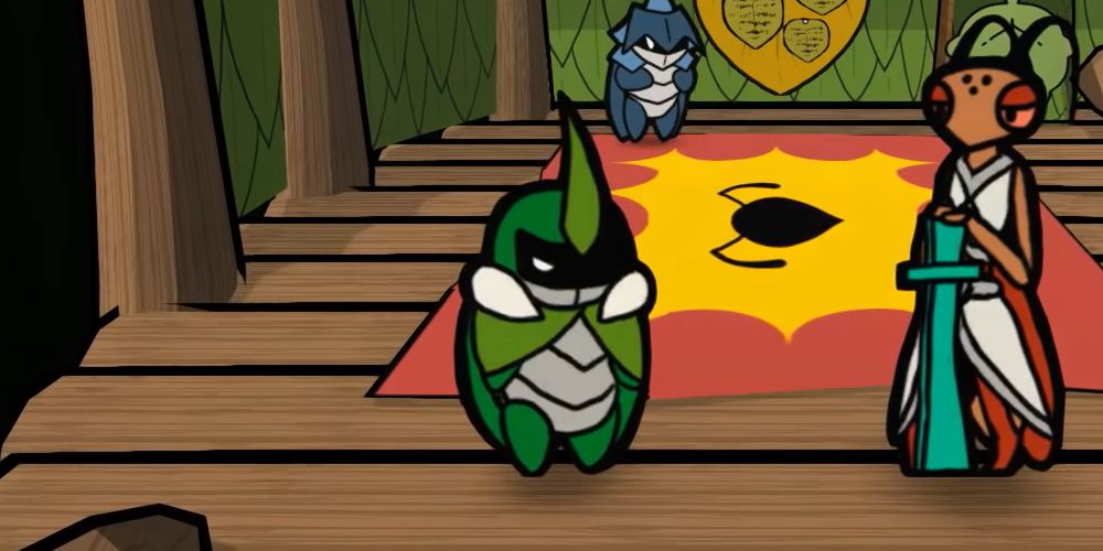 Bug Fables, Kabbu is appealing to Maki