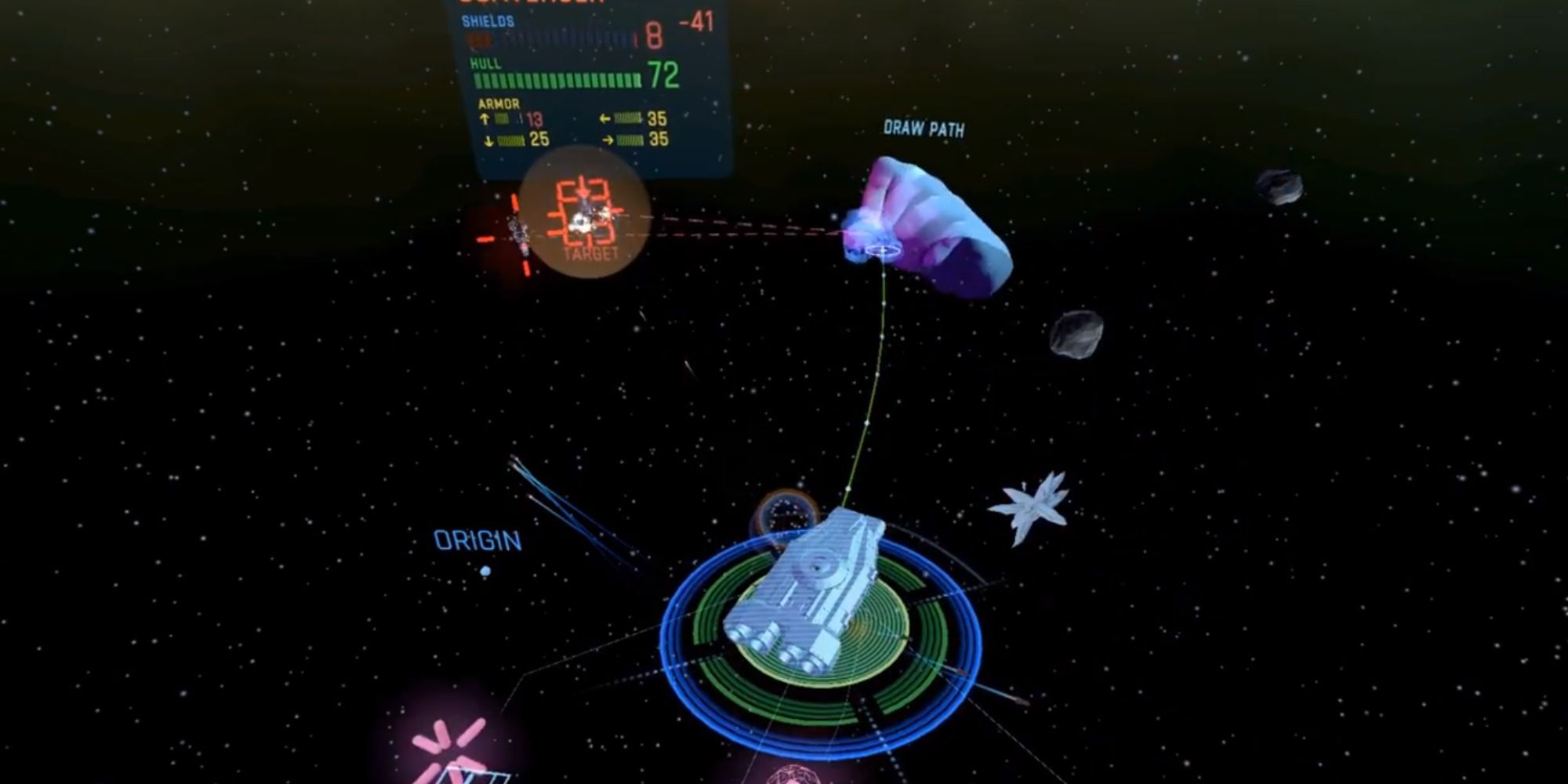 Eternal Starlight VR Hand Moving Around In Space
