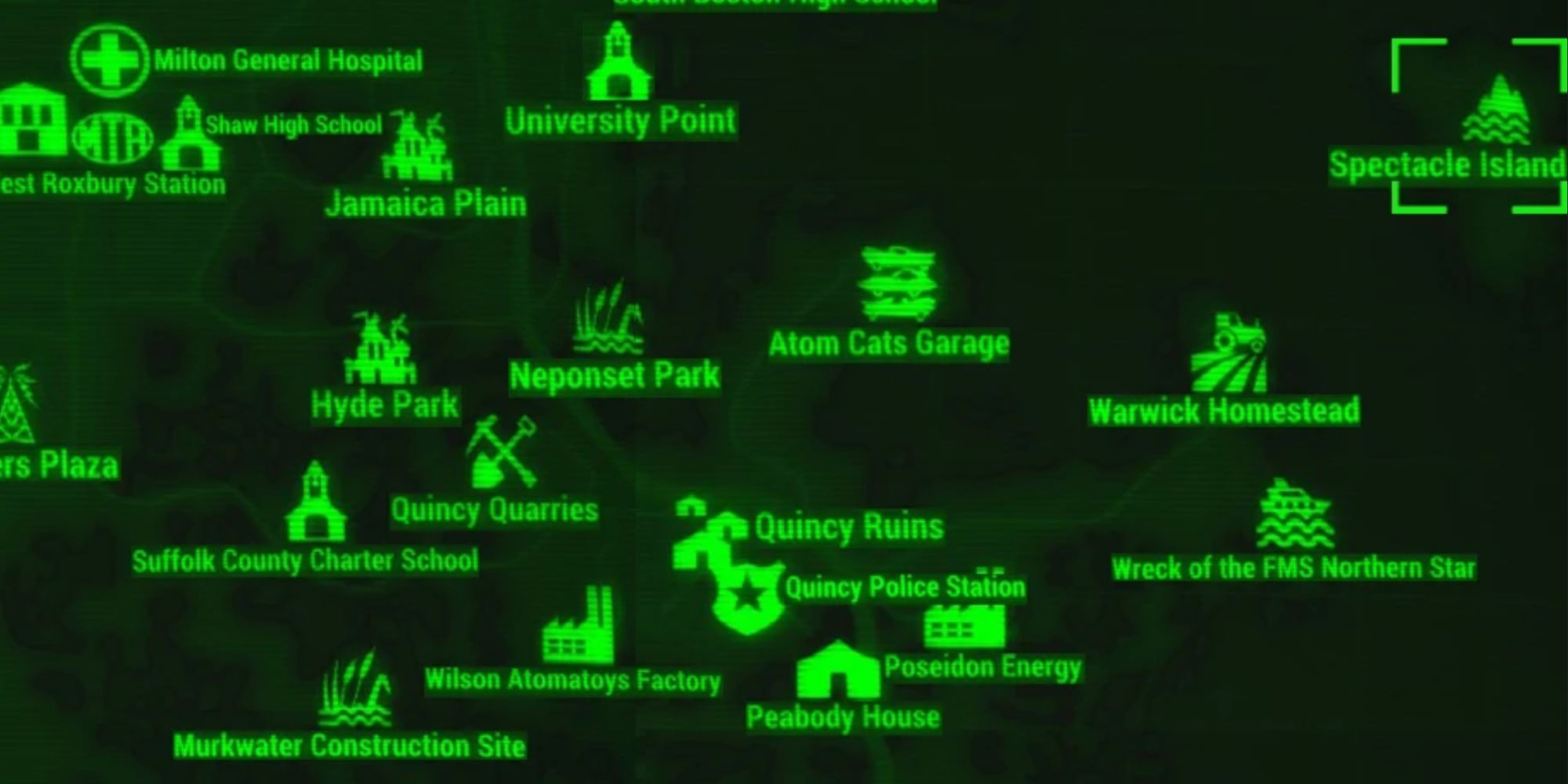 Fallout 4 Spectacle Island On The Map