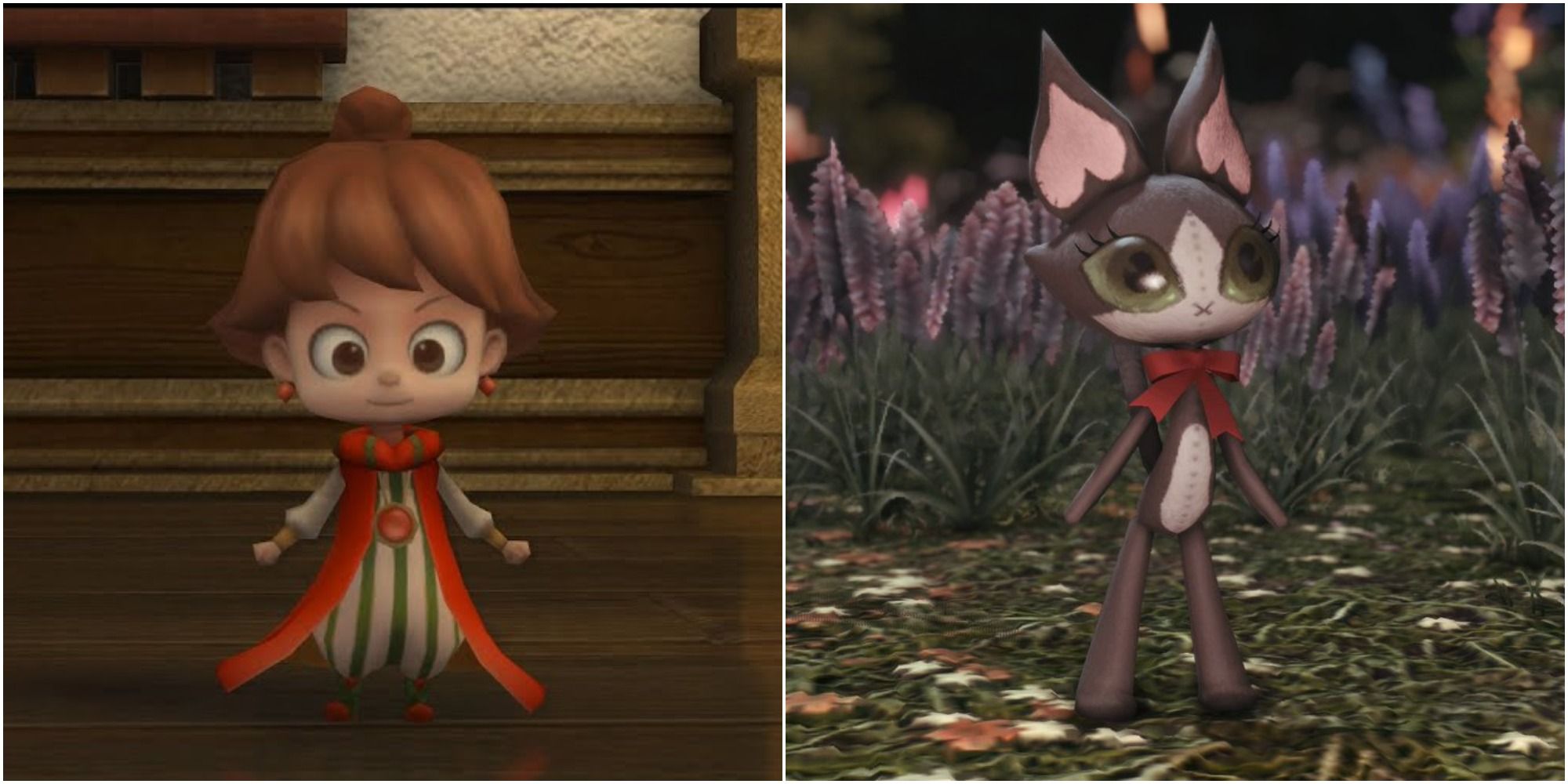 Wind-Up Porom and Cait Sith Doll Minions in Final Fantasy 14