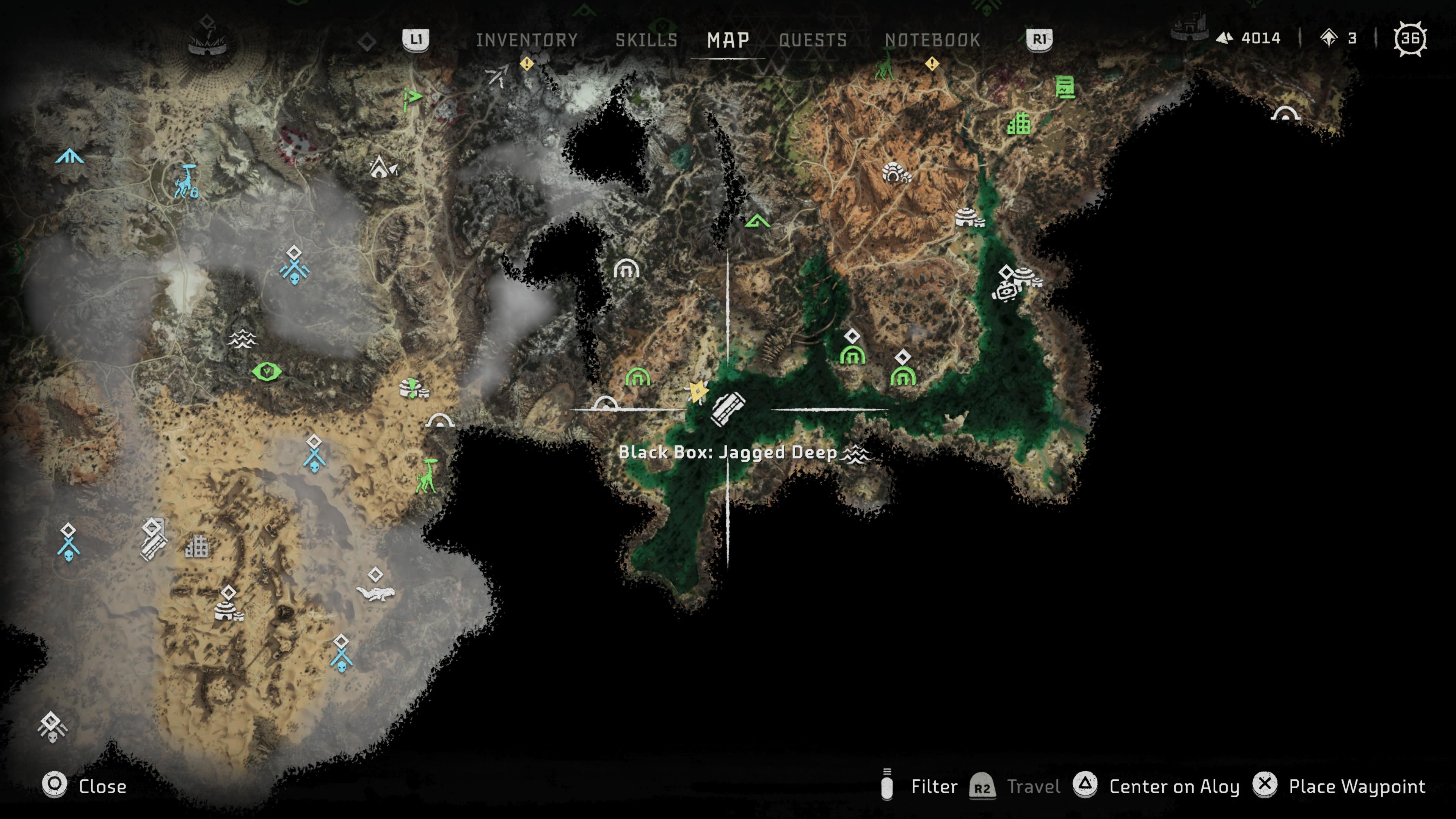 HFW Black Box Jagged Deep Map Location
