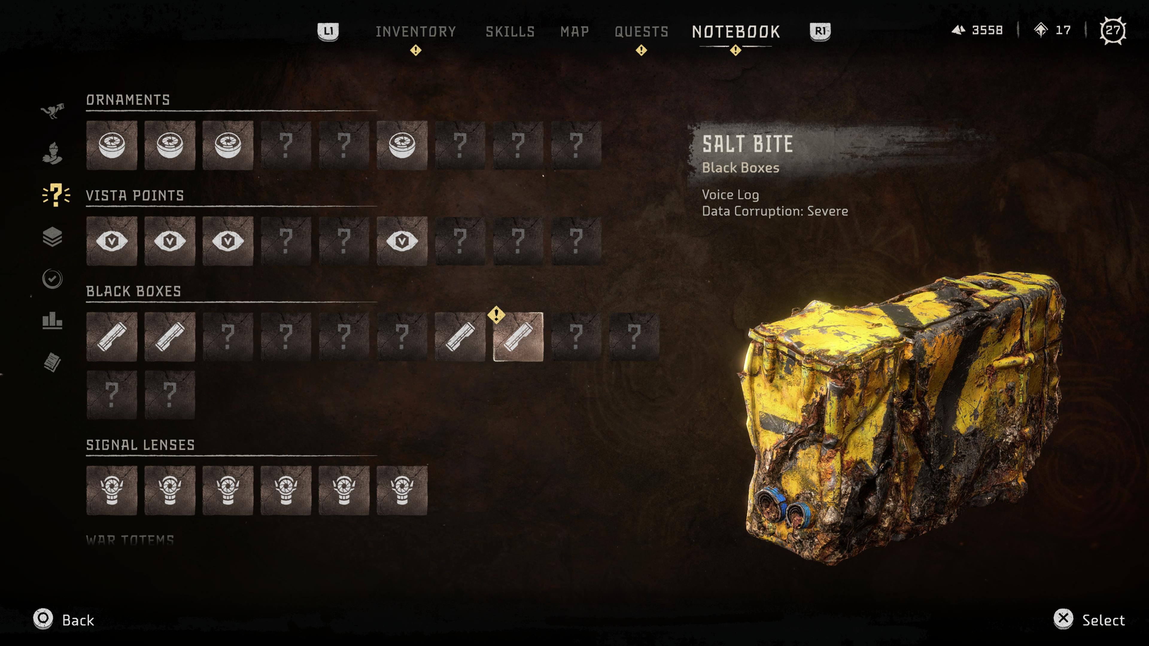 HFW Black Box Salt Bite Menu
