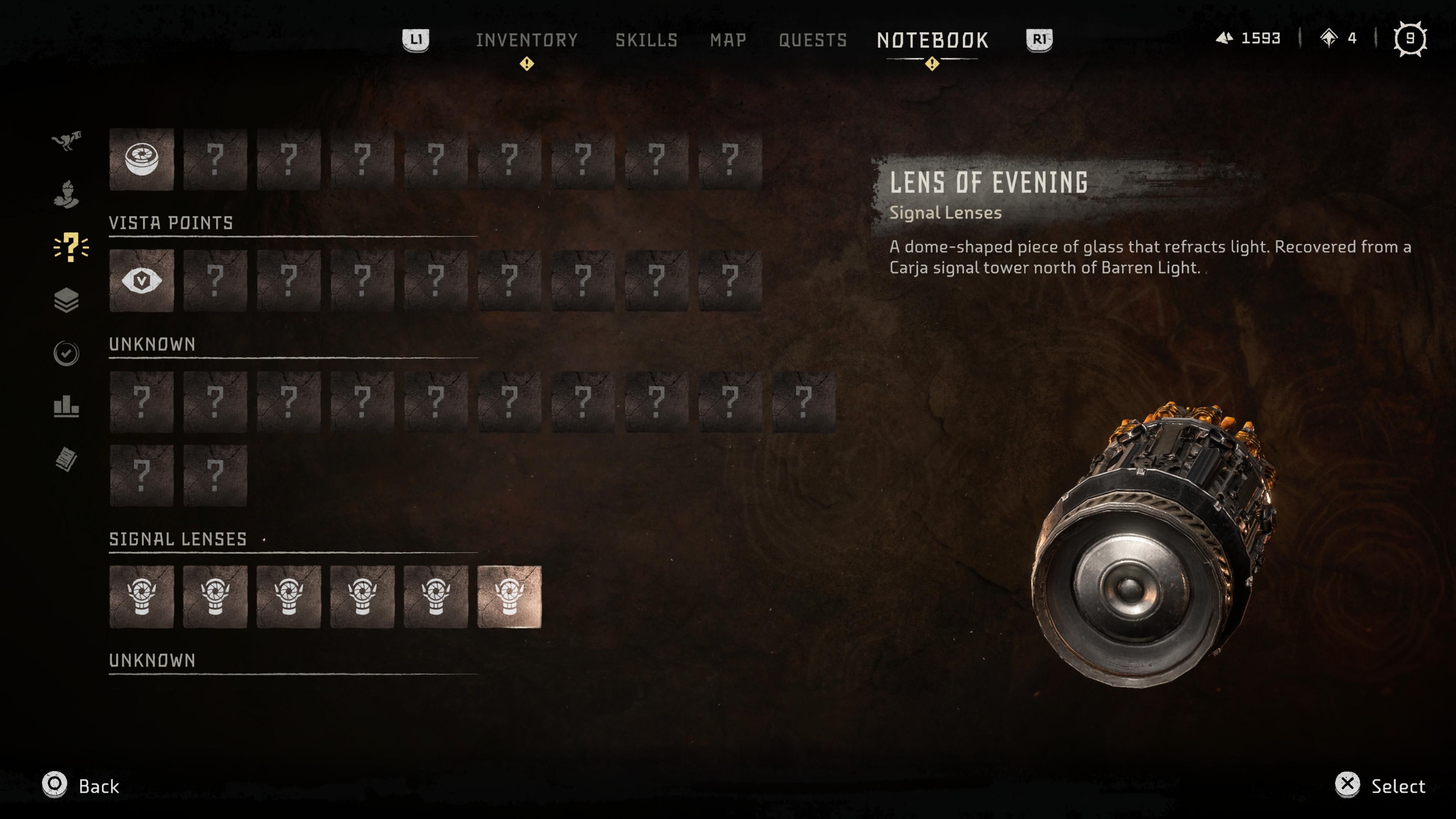 HFW Lens Of Evening Location Menu