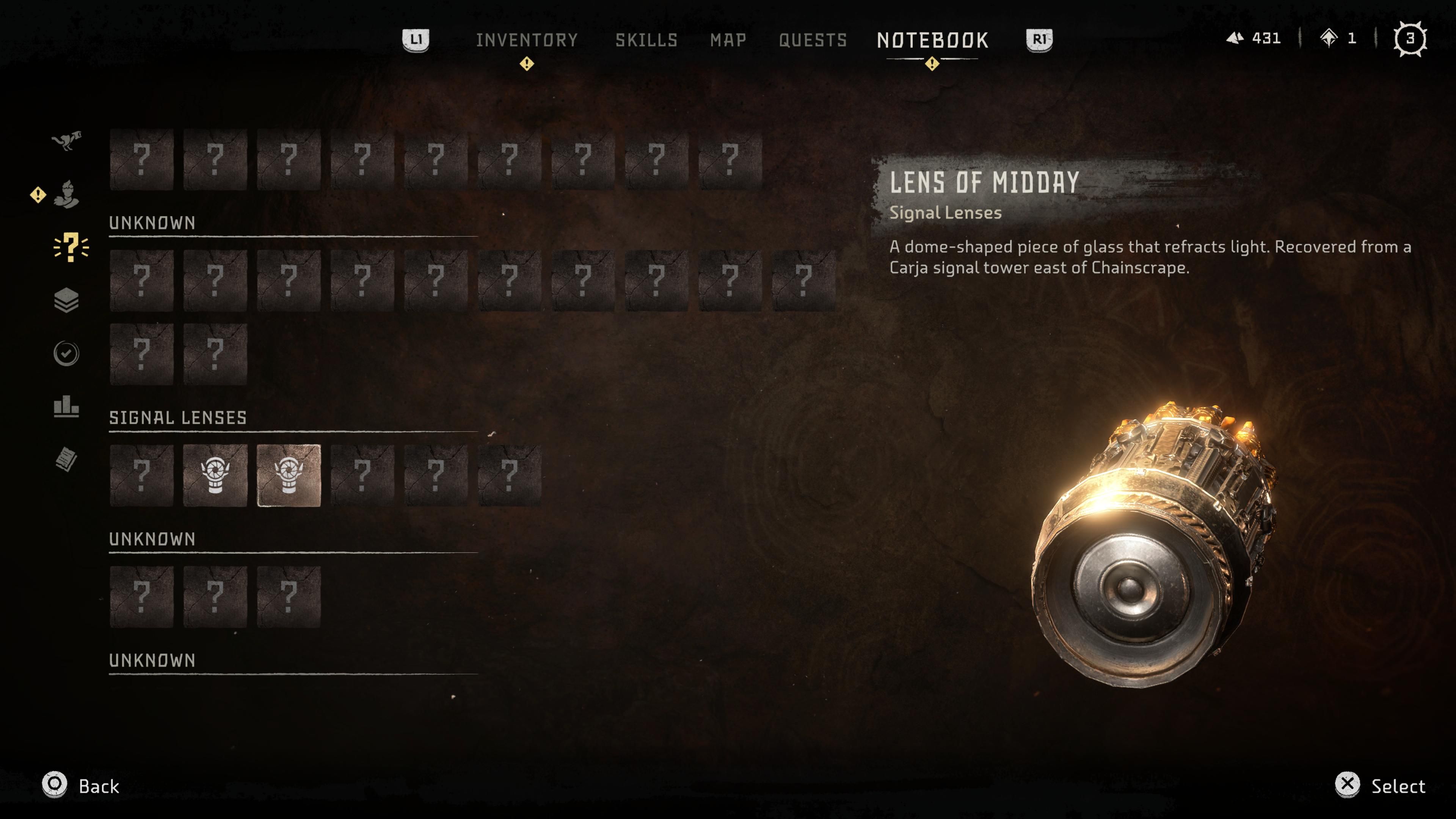 HFW Lens Of Midday Location Menu