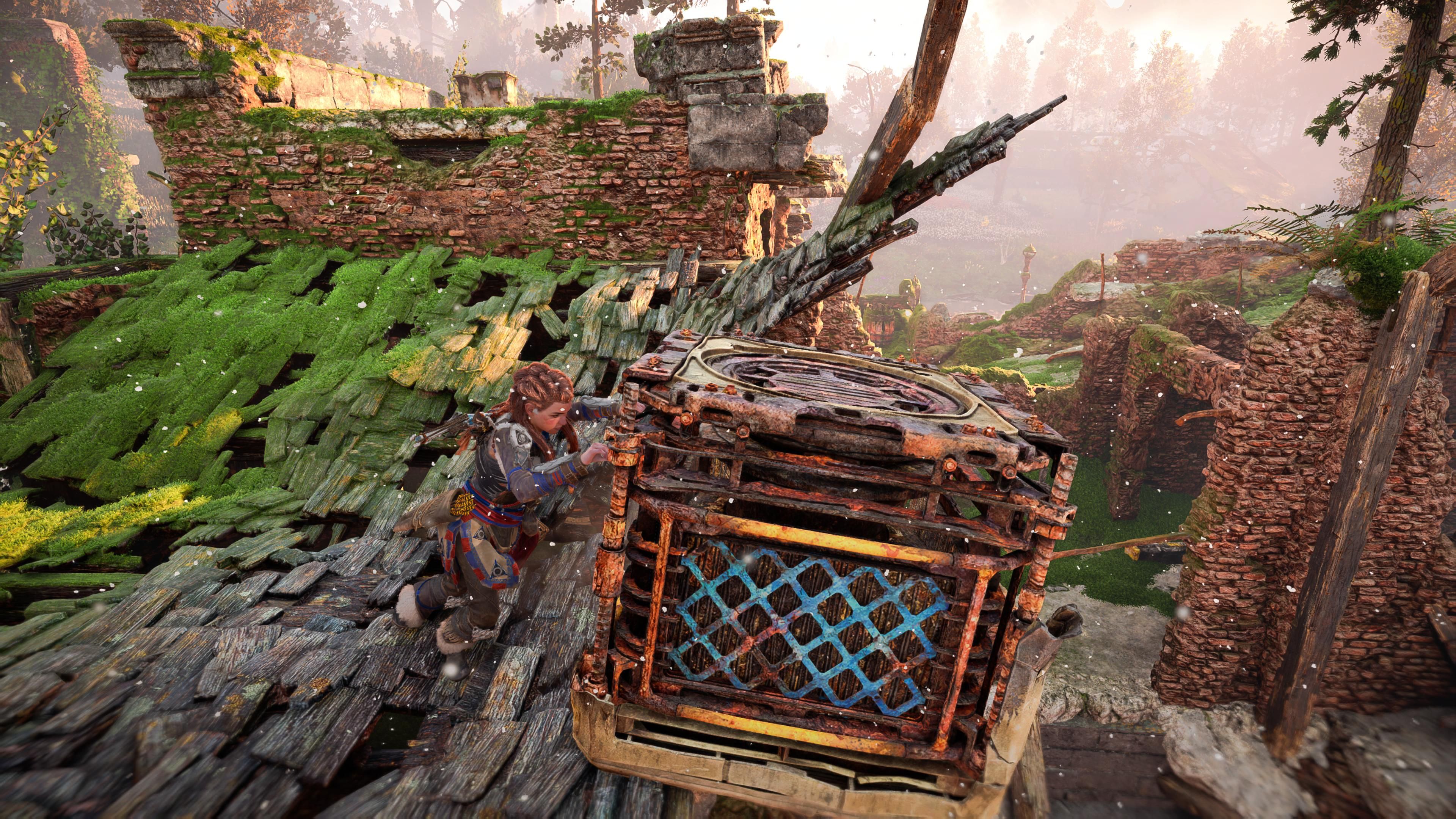 HFW Ornament A Church Really Puzzle push crate off roof