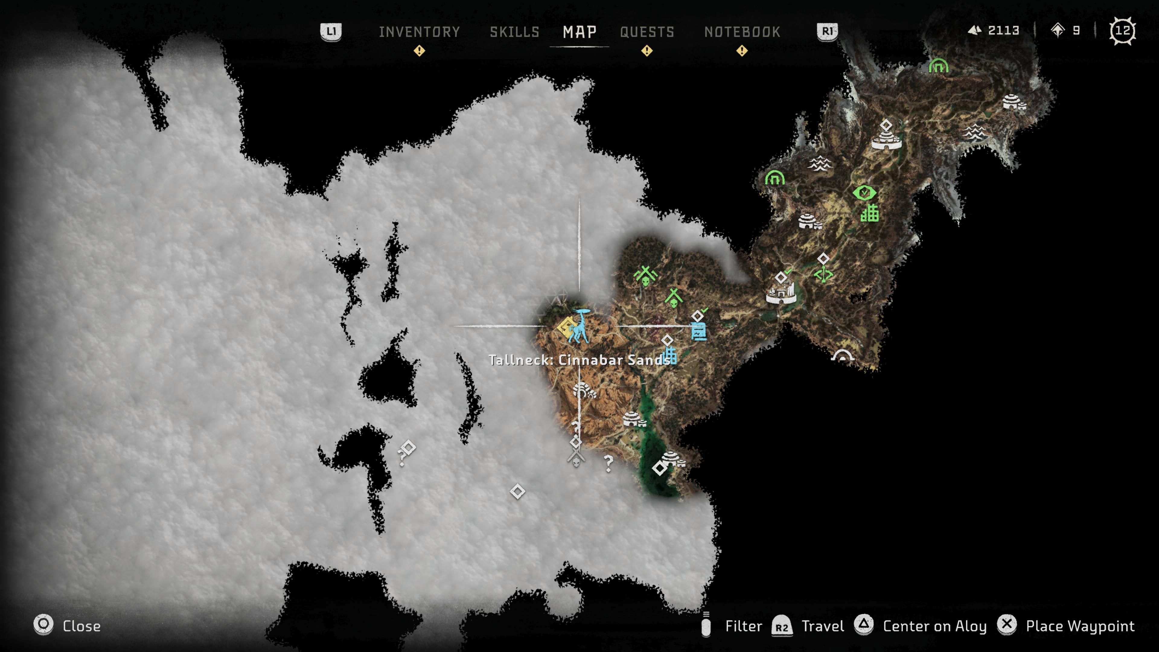 HFW Tallneck Cinnabar Sands Map