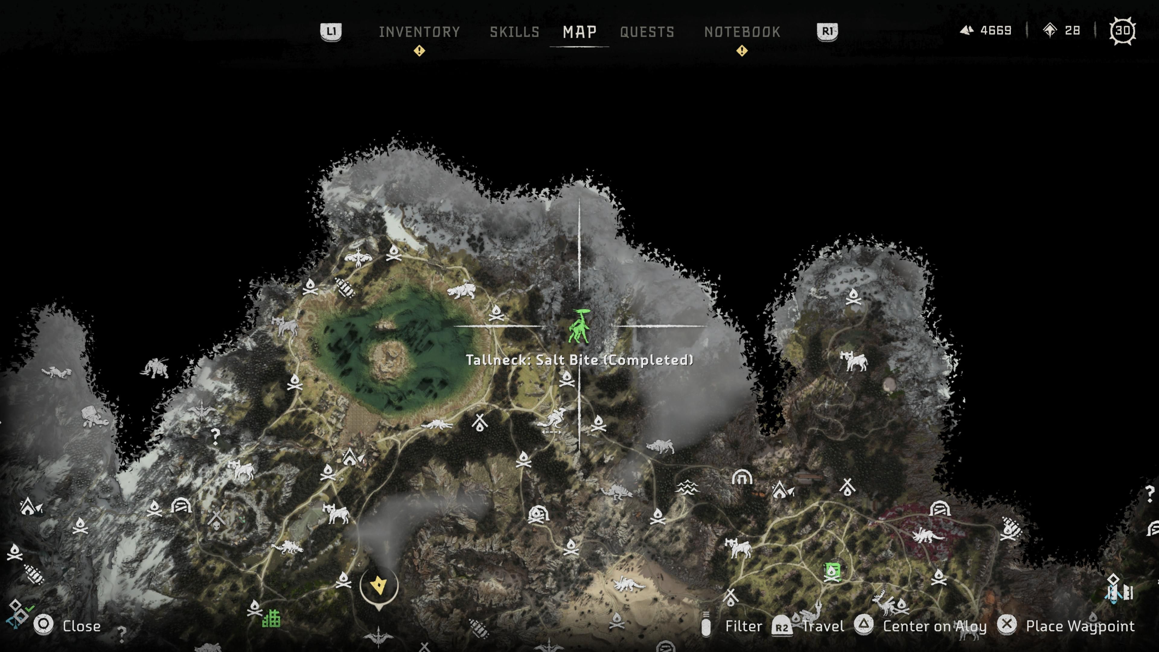 HFW Tallneck Salt Bite Map Location
