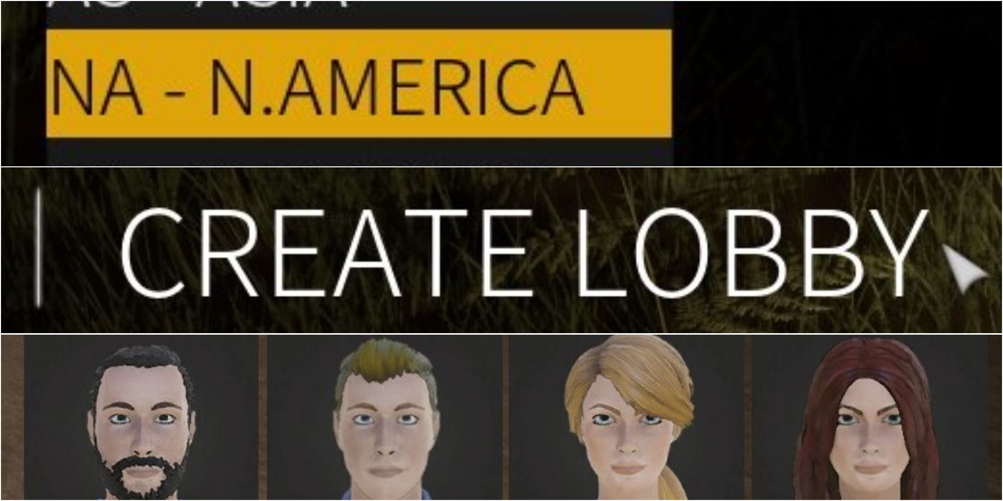 Hellcoming Server Select, Lobby Select, and Skin Select
