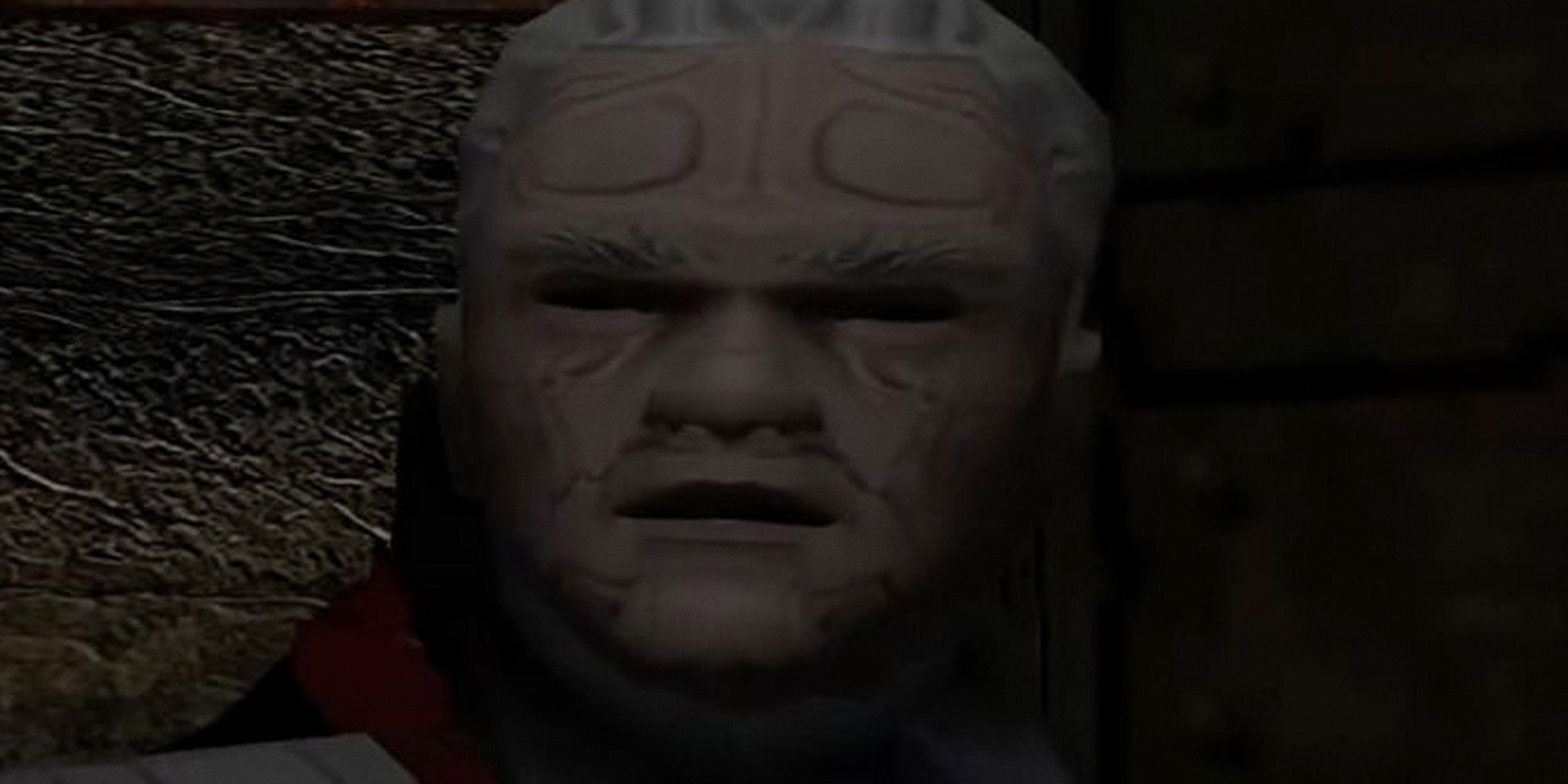 Tomb Raider: Angel Of Darkness. Karel talking to Lara in a cutscene.