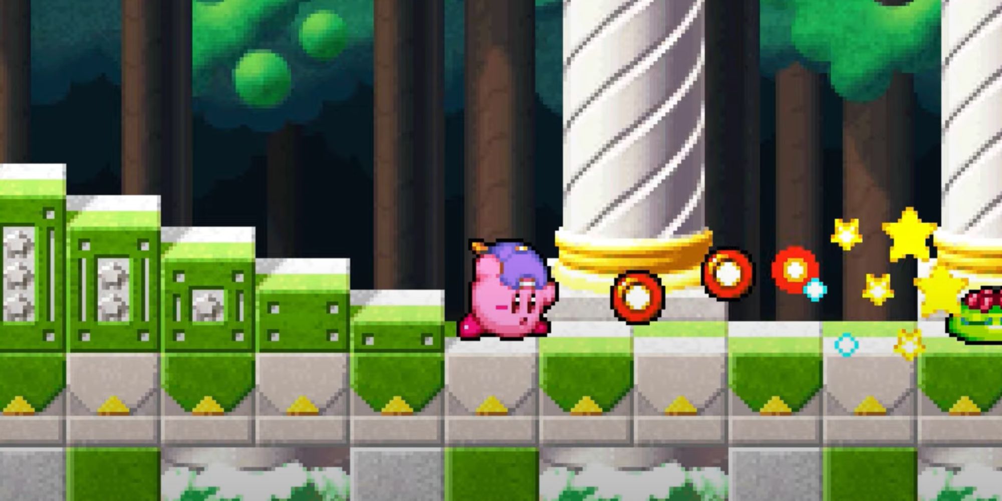 Screenshot Of Kirby Using Yo-Yo