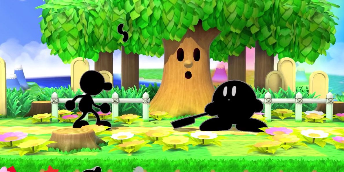 Super Smash Bros. Ultimate screenshot Mr. Game & Watch Copy Ability Kirby