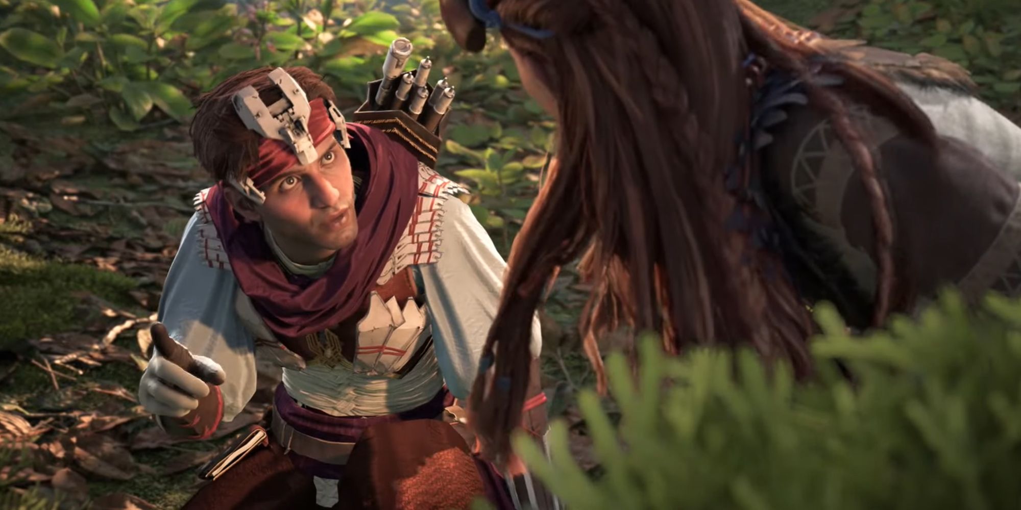 Horizon: Forbidden West. Aloy and Talanah preparing to find Nessa.