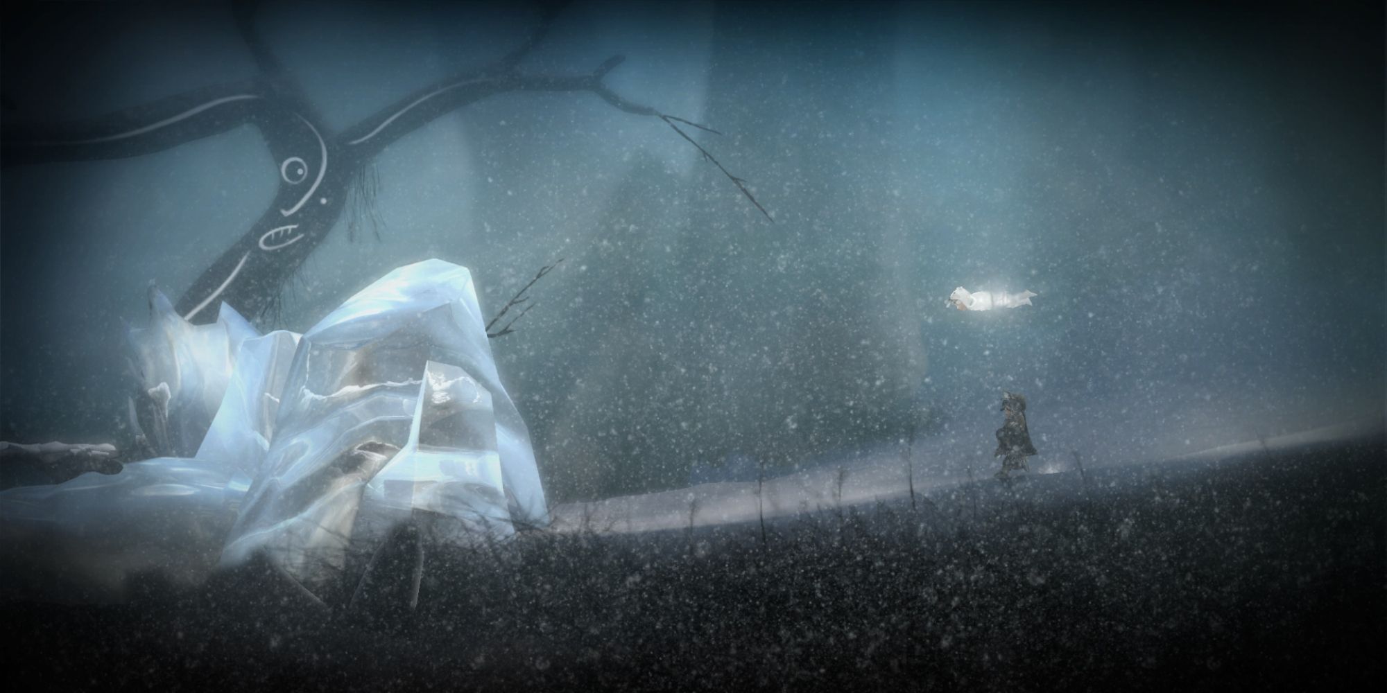 Never Alone Screenshot Of Forest Chase Ice Block
