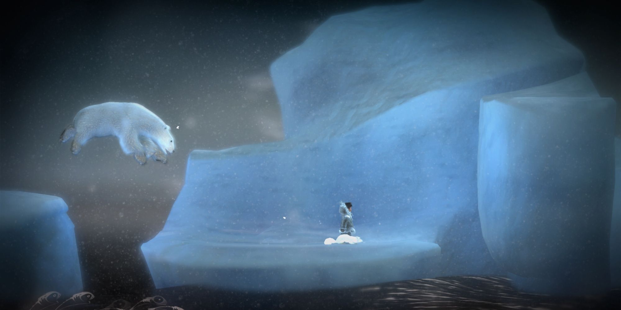 Never Alone Screenshot Of Polar Bear Chase